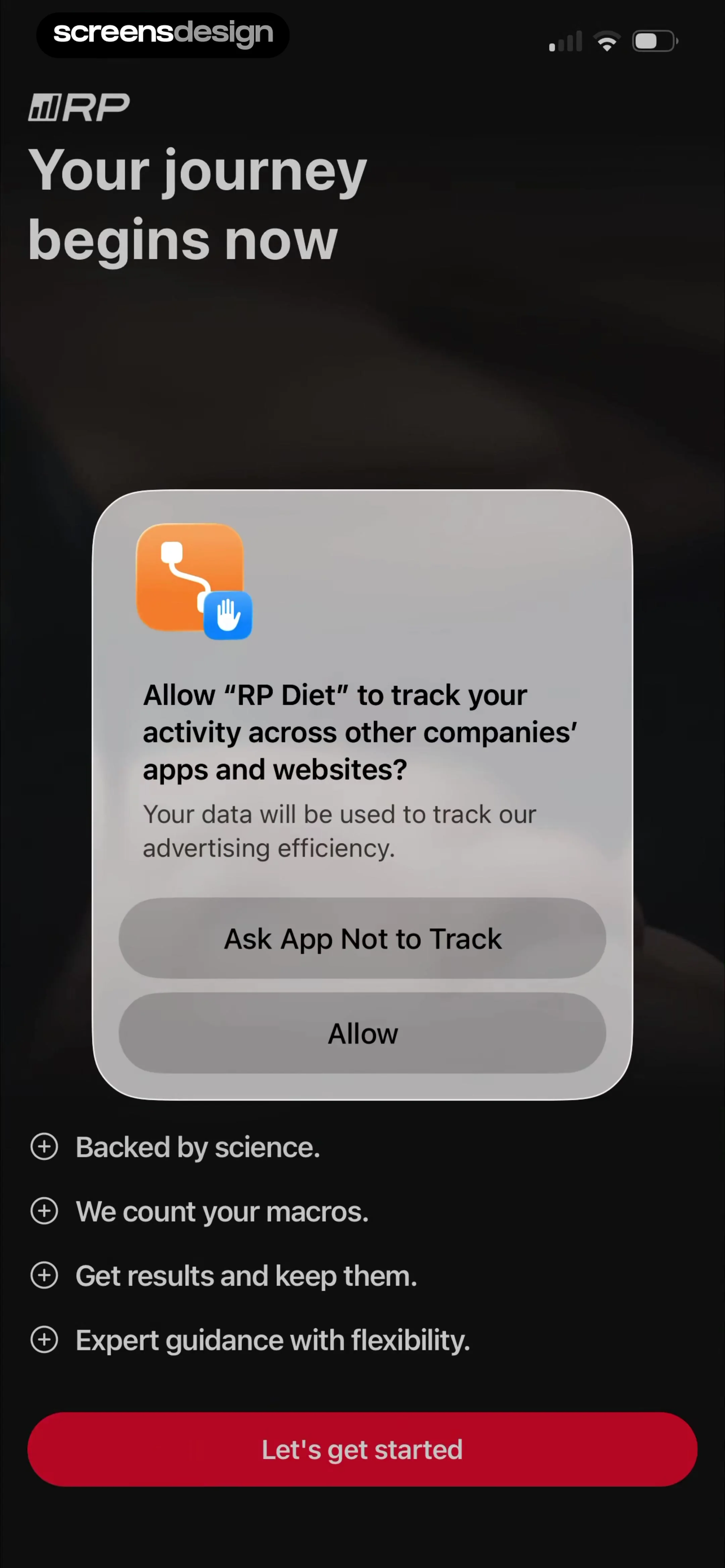 RP Diet Coach & Planner screen 2