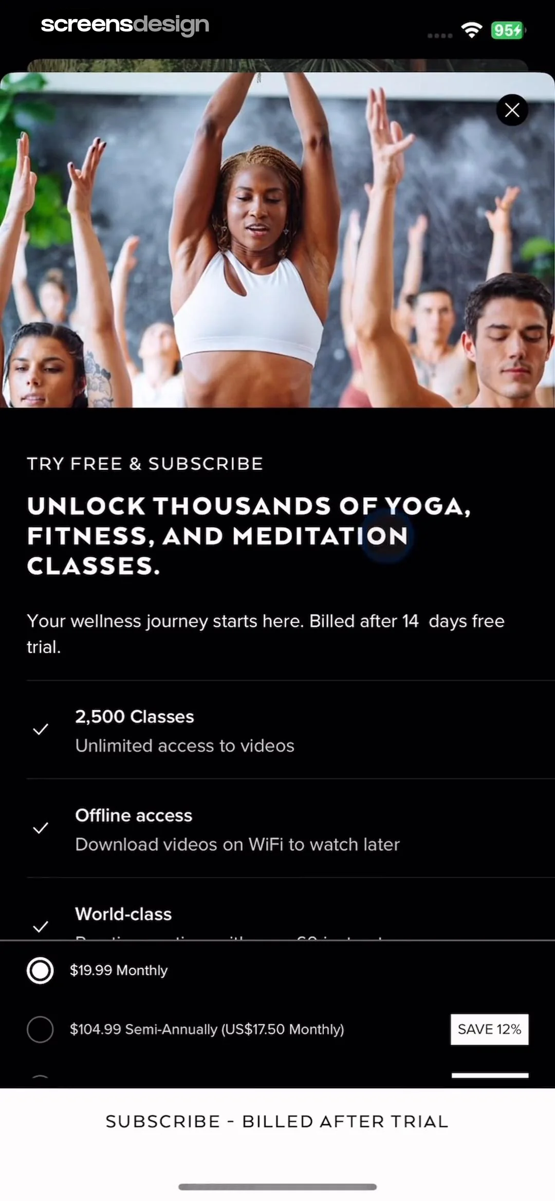 ALO Wellness Club UI Breakdown | ScreensDesign Showcase
