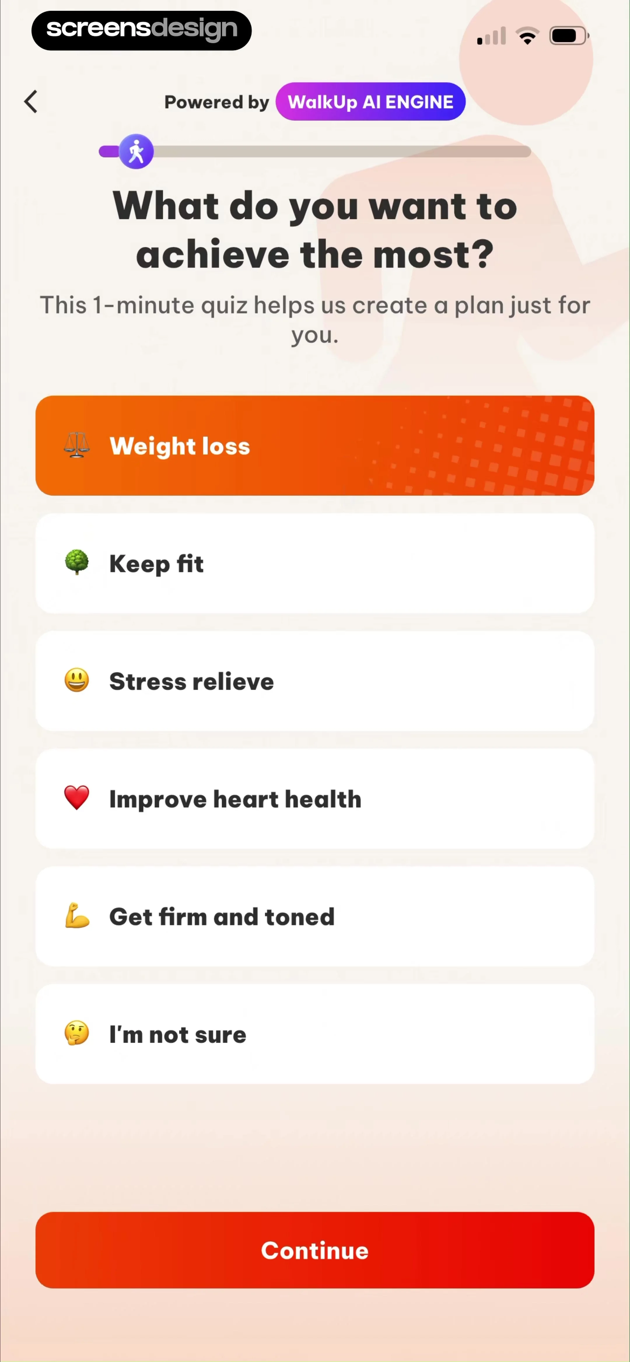 WalkUp | Weight Loss Tracker screen 4