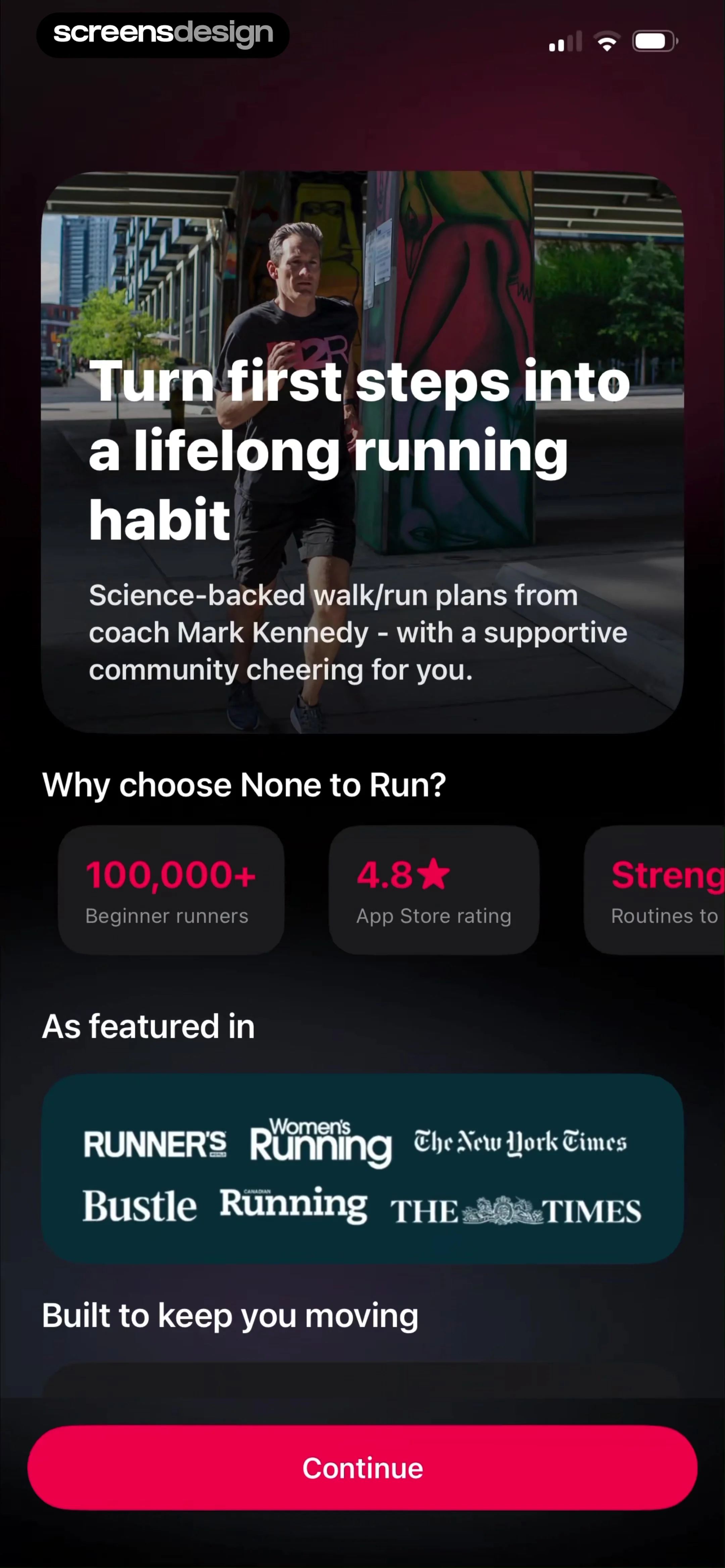 None to Run: Beginner, 5K, 10K screen 2