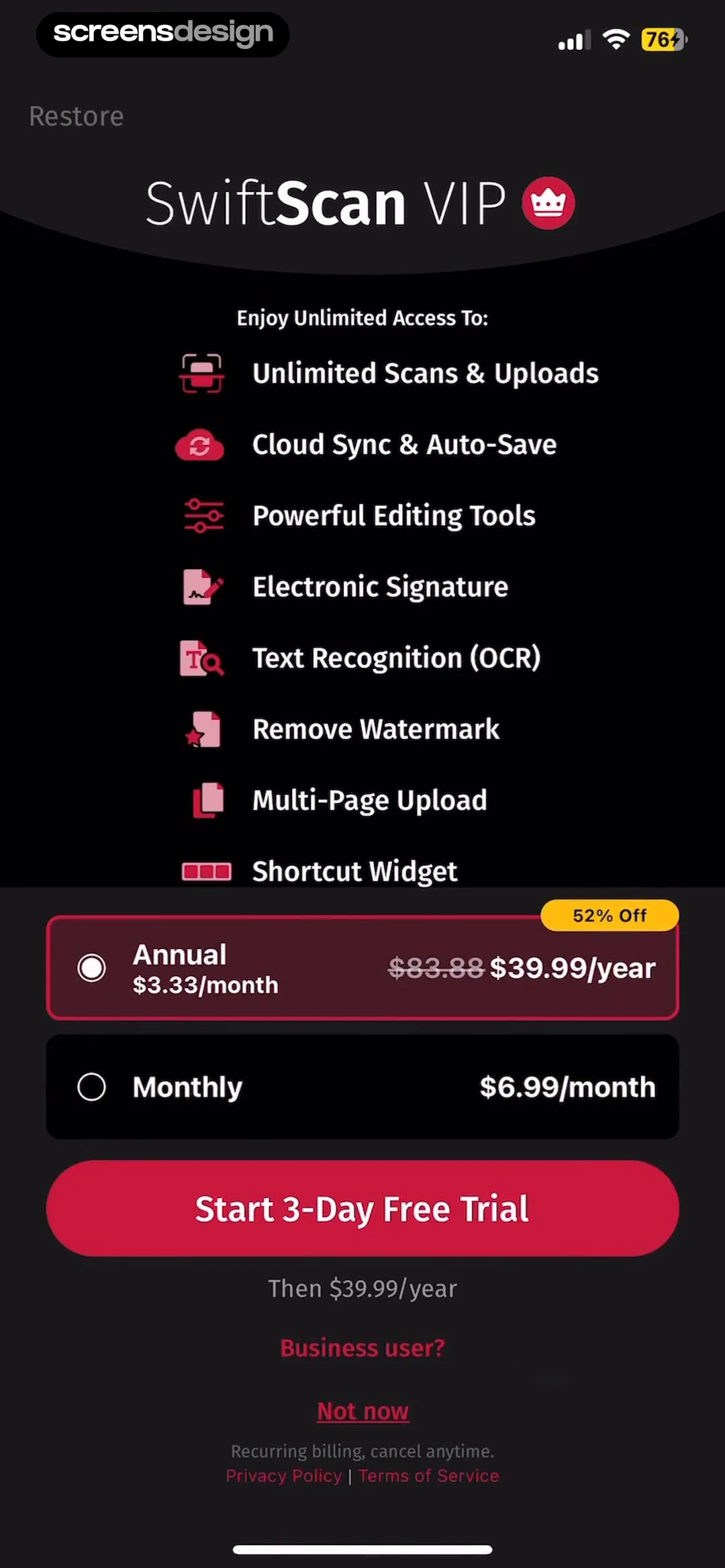 SwiftScan AI Document Scanner screen 7
