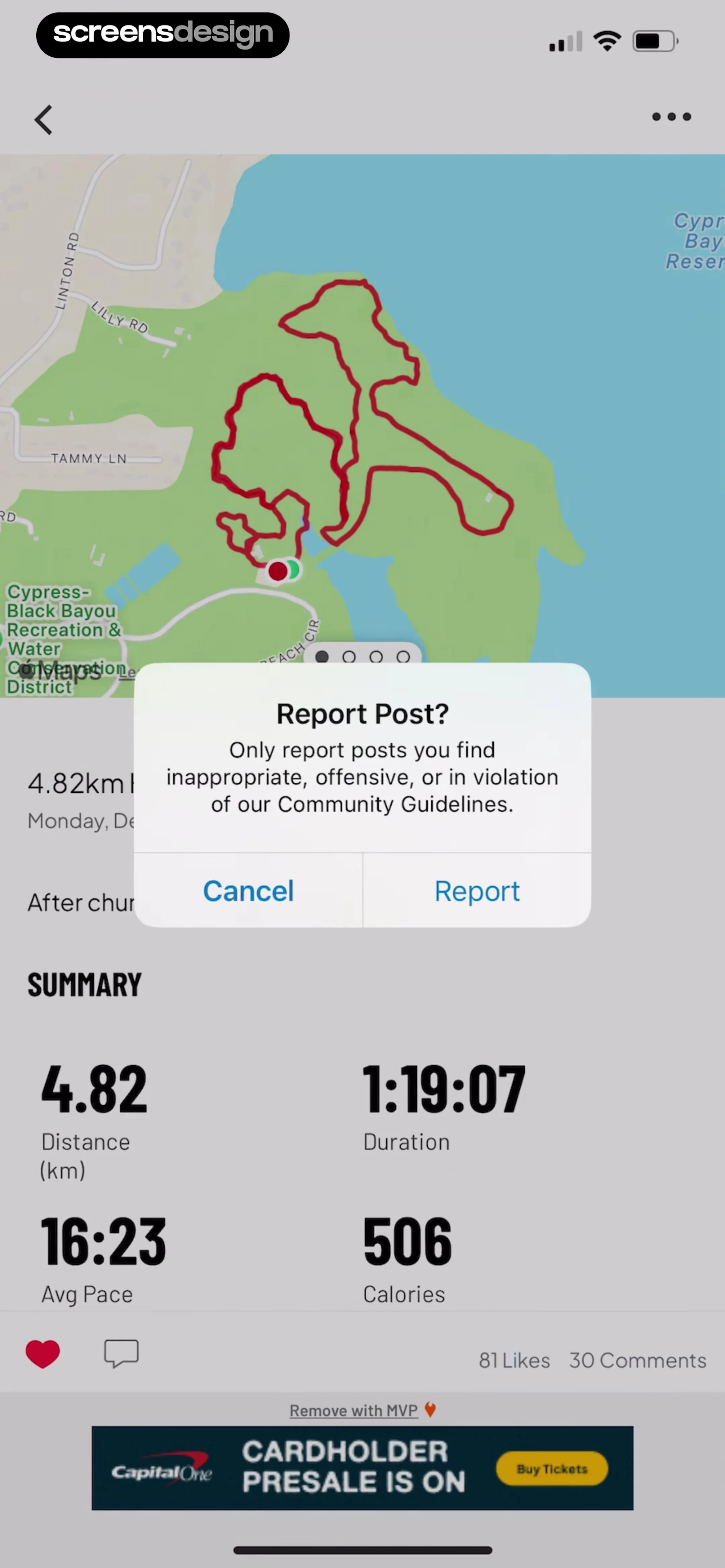 Map My Run GPS Running Tracker screen 61