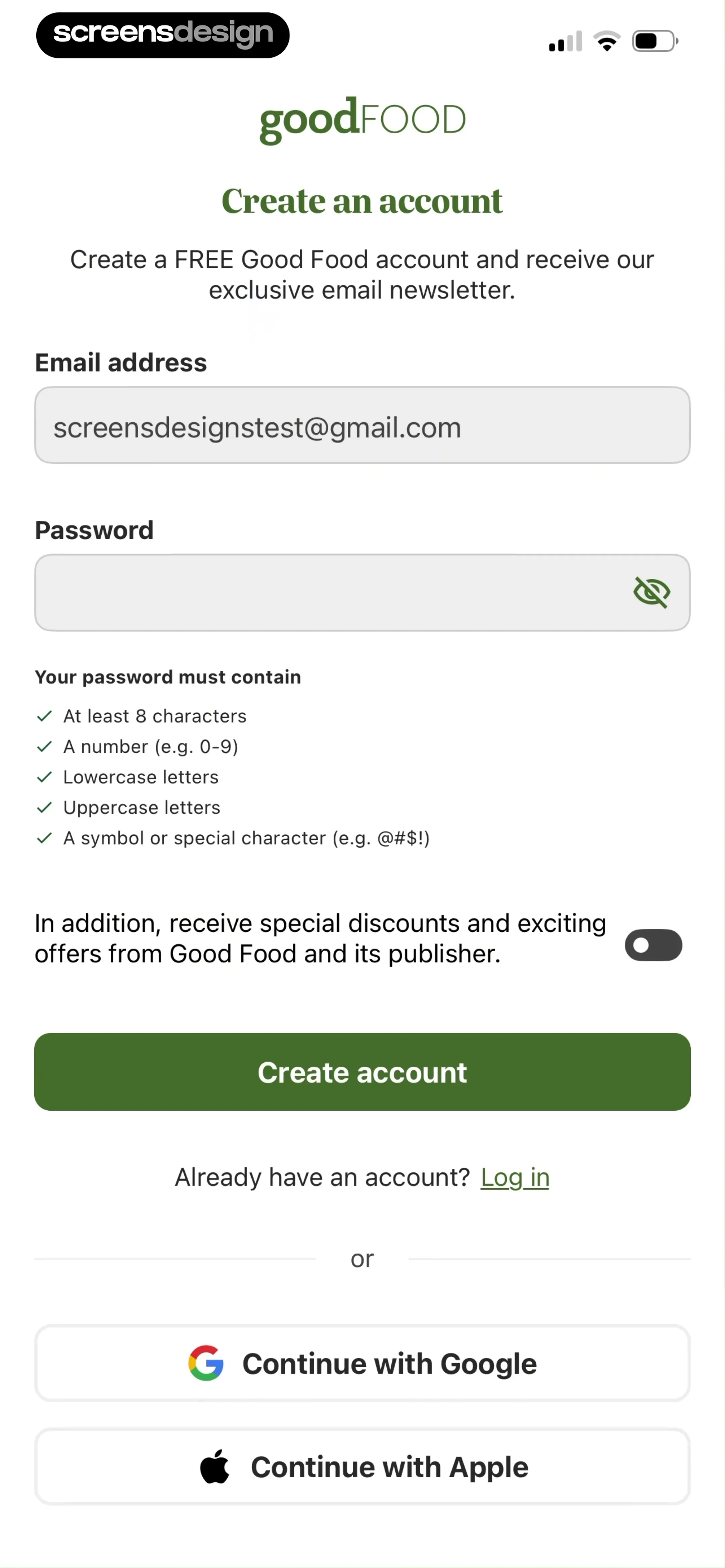 Good Food: Recipe Finder screen 8
