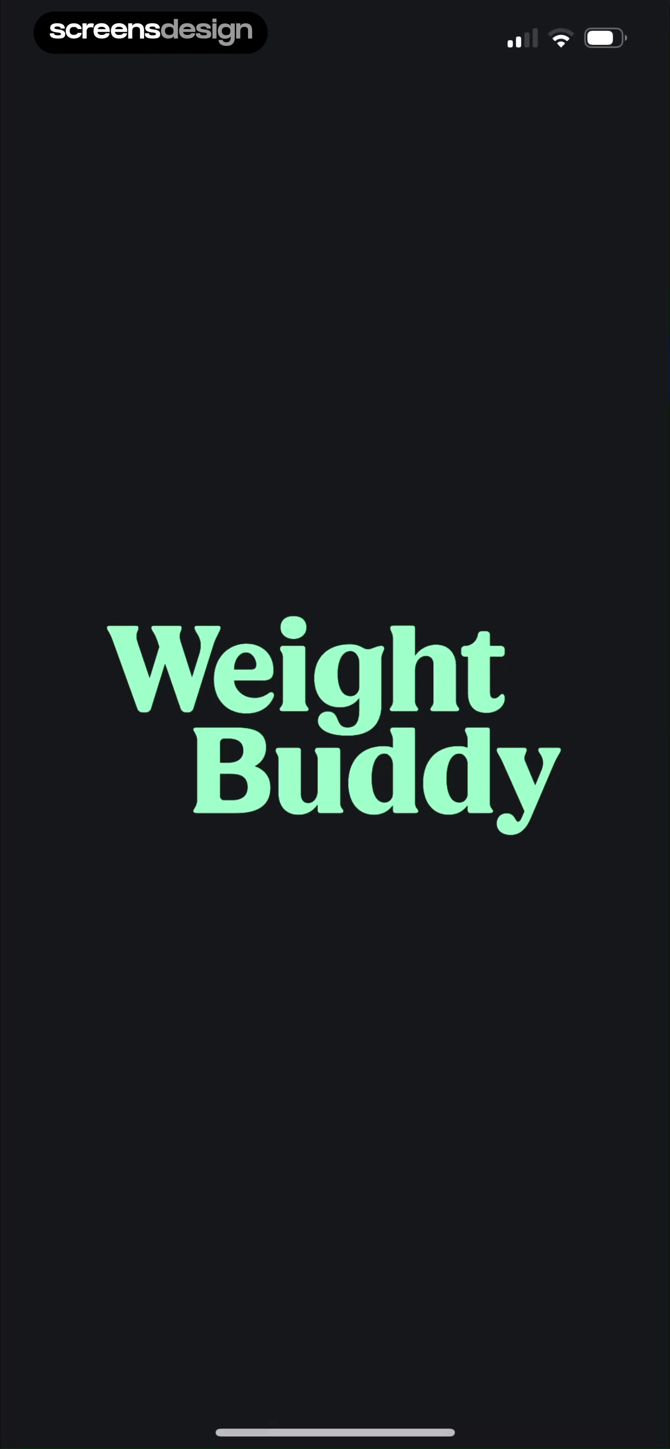 WeightBuddy: Calorie Tracker screen 1