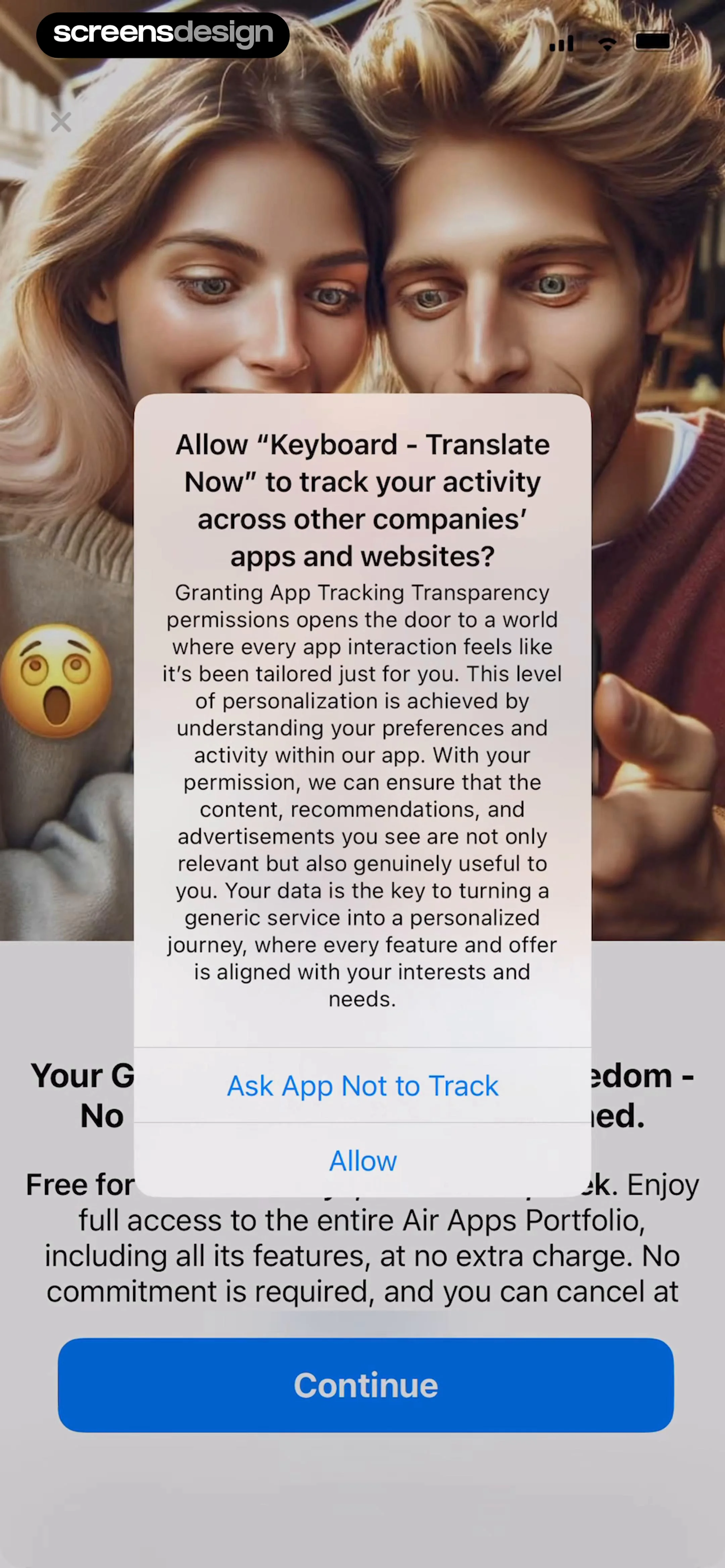 Translator Keyboard - Language screen 1