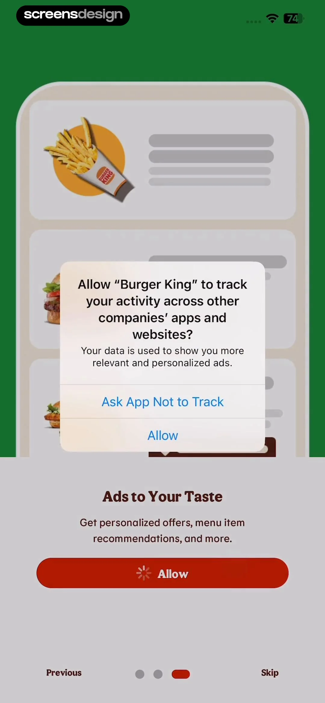 BURGER KING® App screen 6