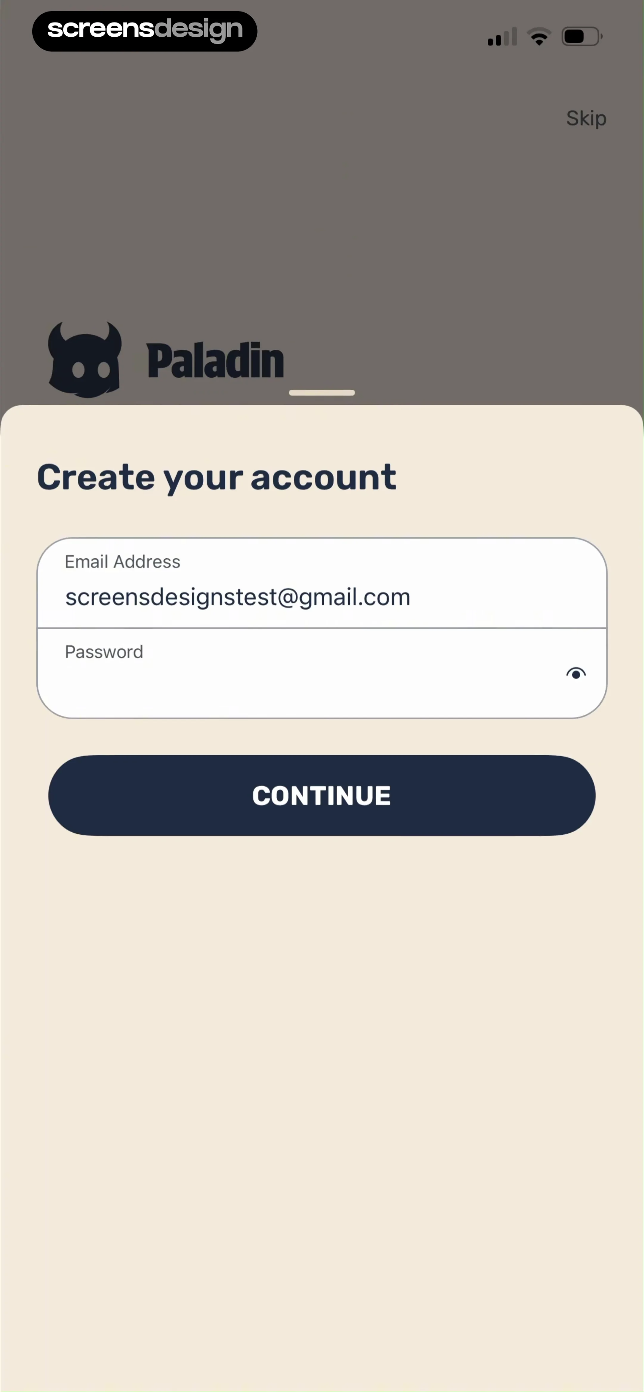 Paladin: Learn History screen 7