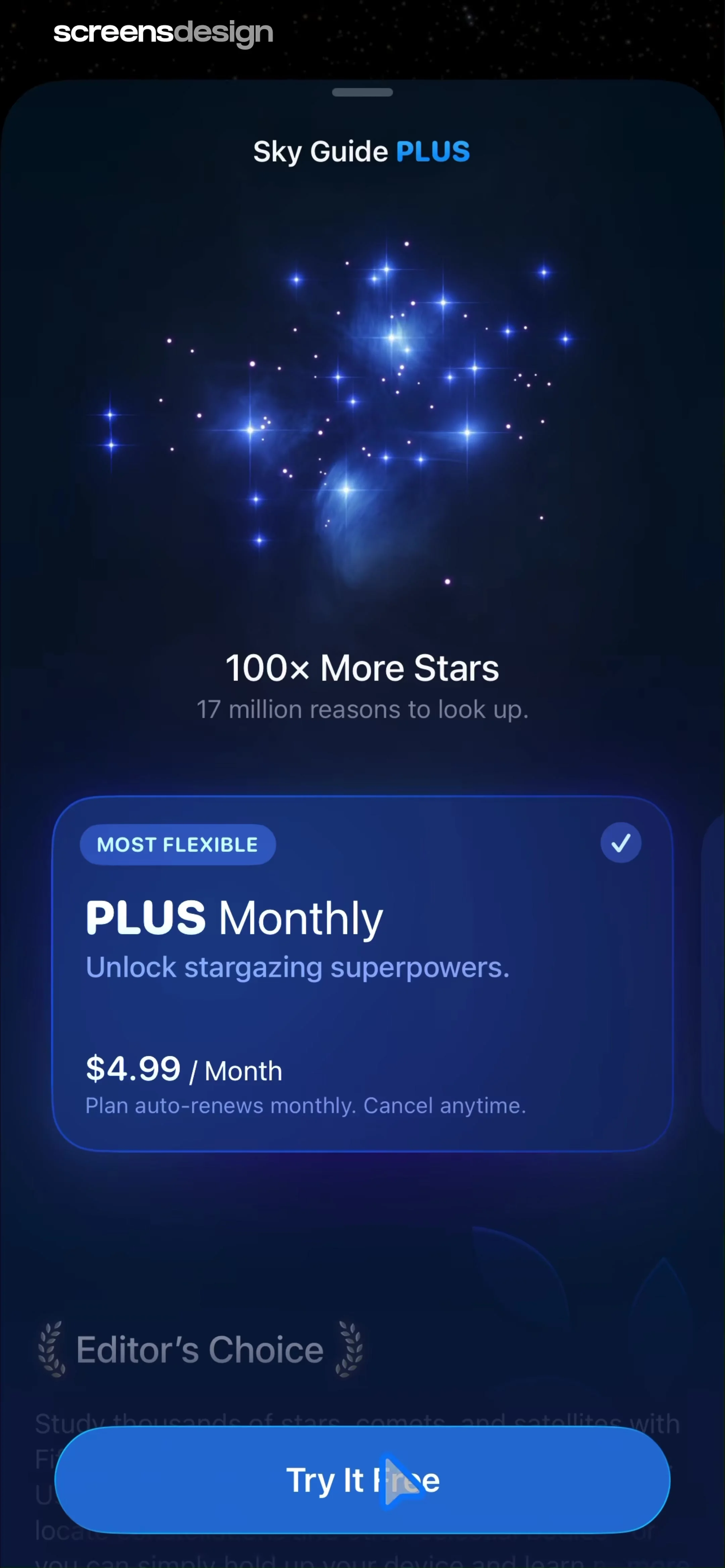 Sky Guide screen 5