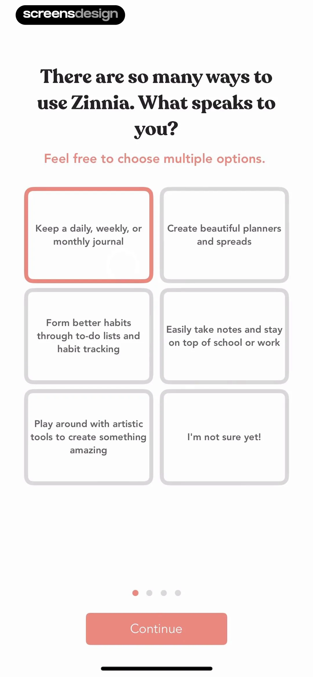 Planner & Journal - Zinnia screen 2