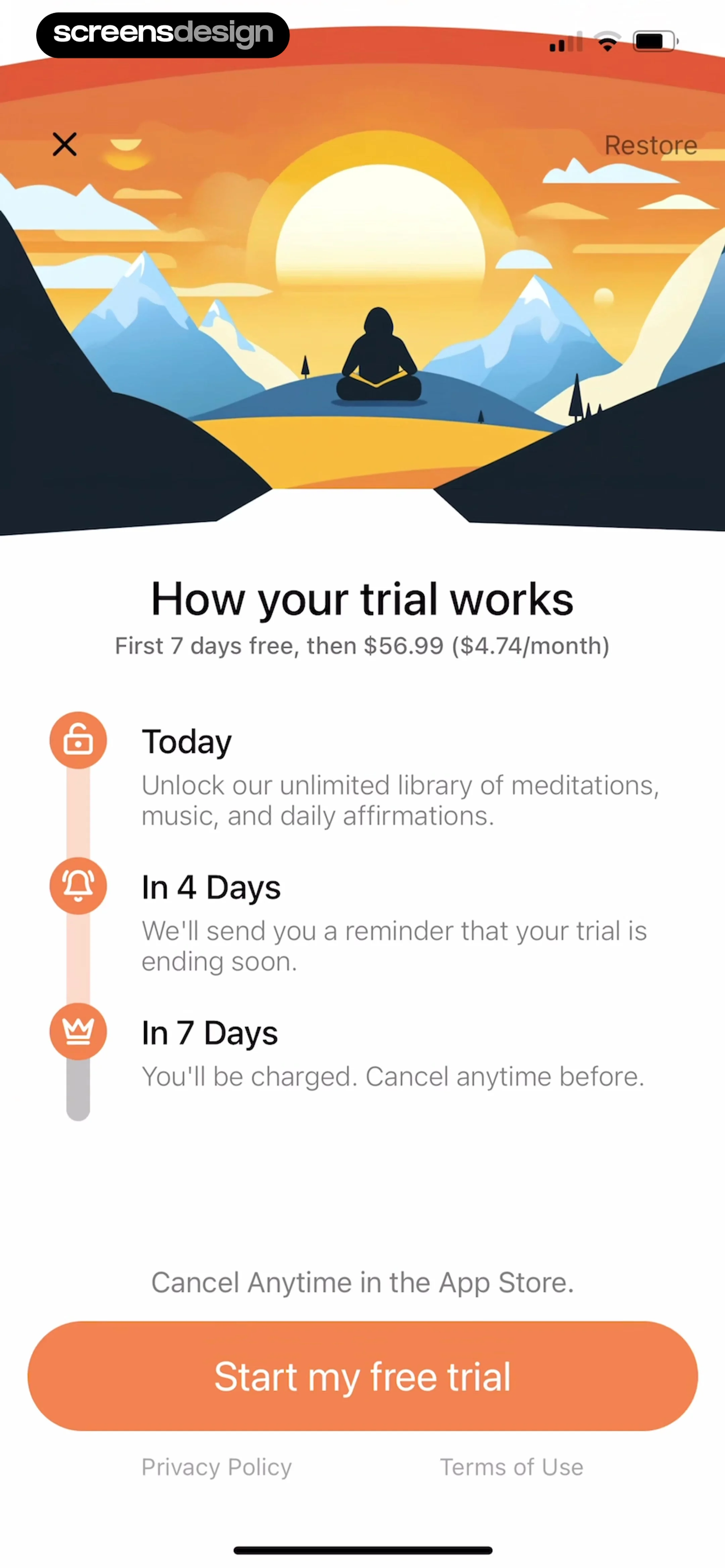 Meditation Moments - Guided screen 8