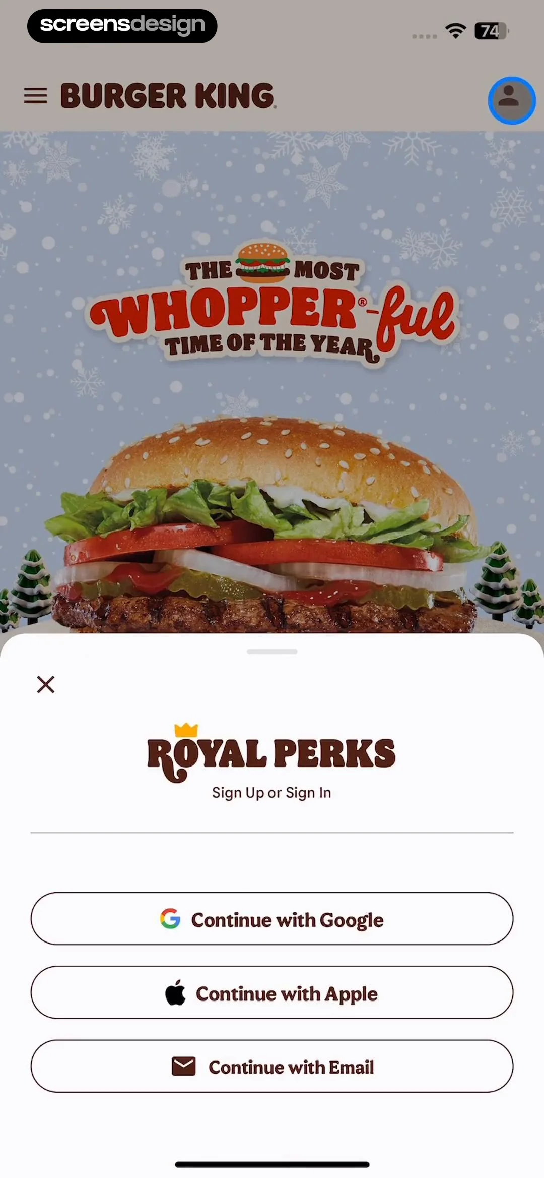 BURGER KING® App screen 8