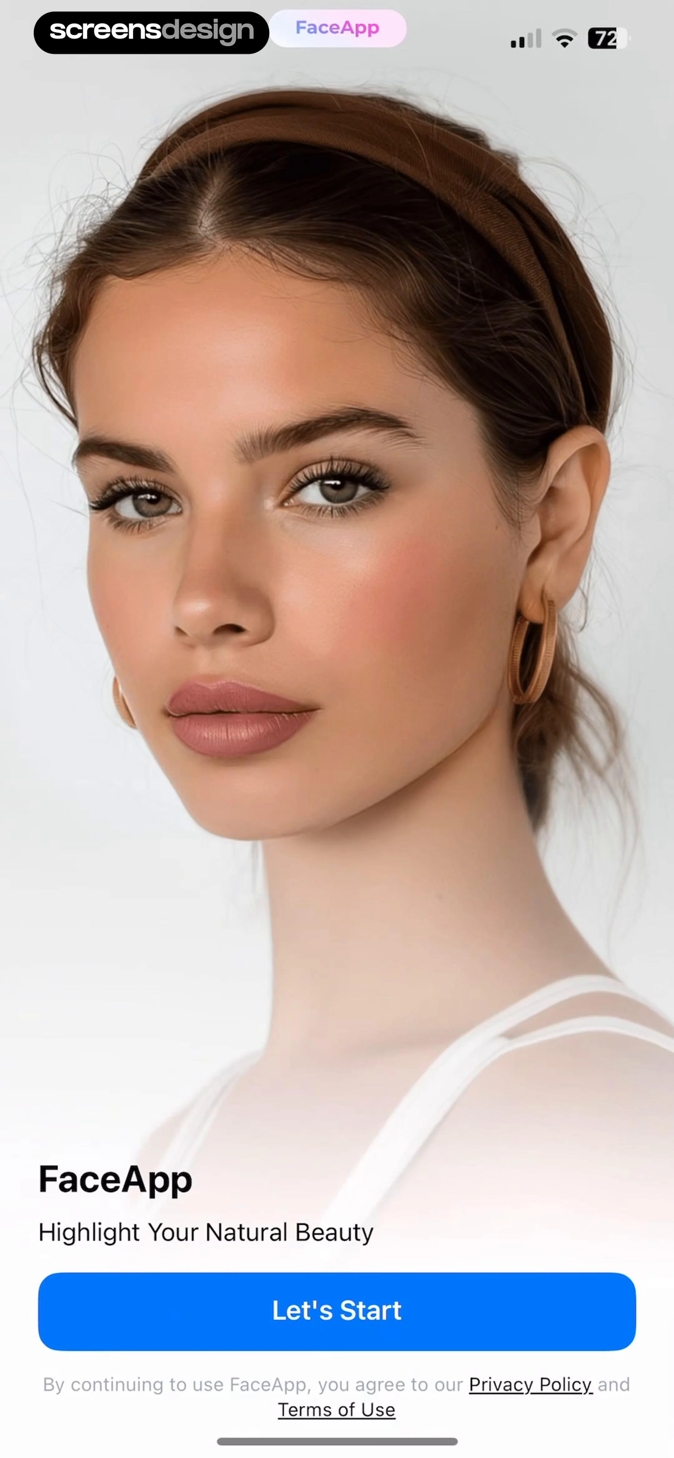 FaceApp Perfect Face Editor ScreensDesign