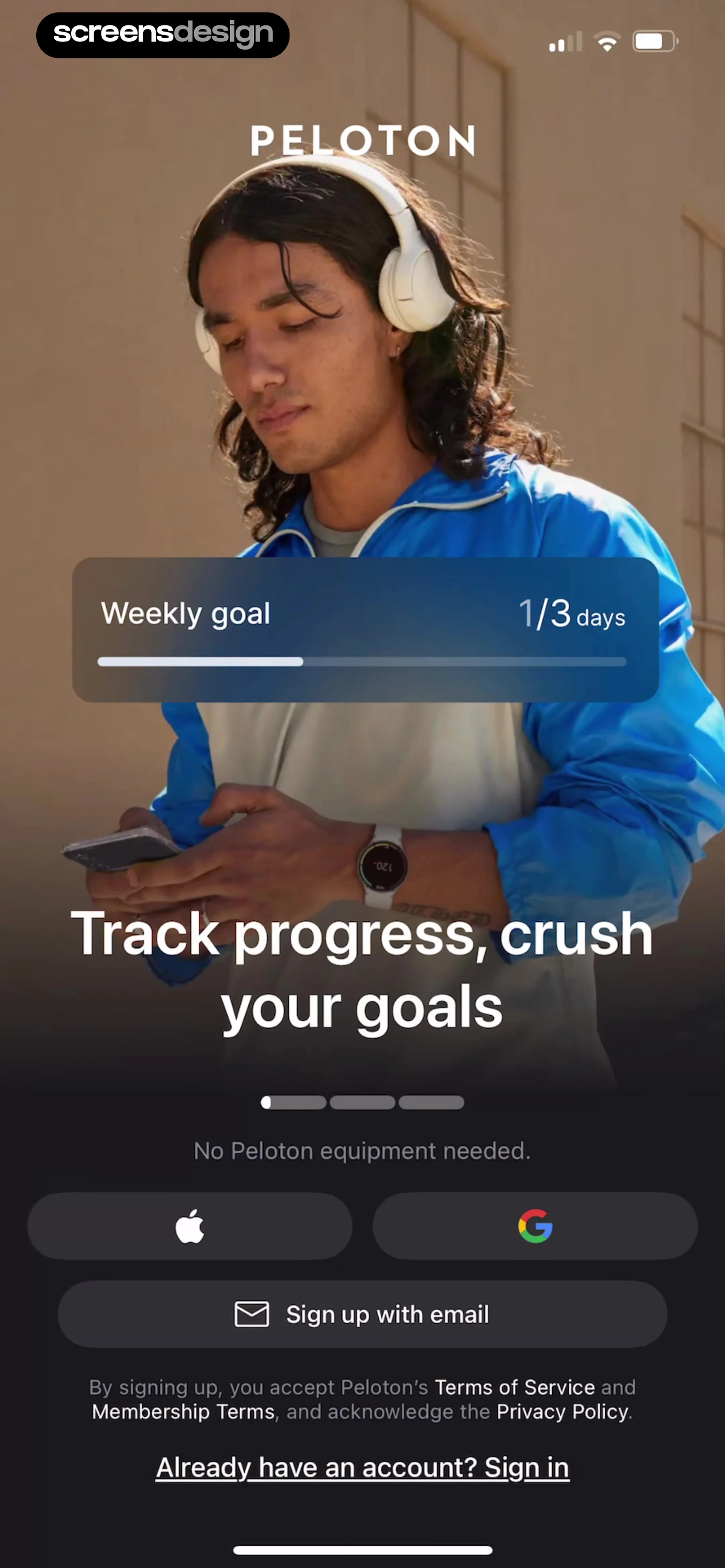Peloton beginner ride onboarding