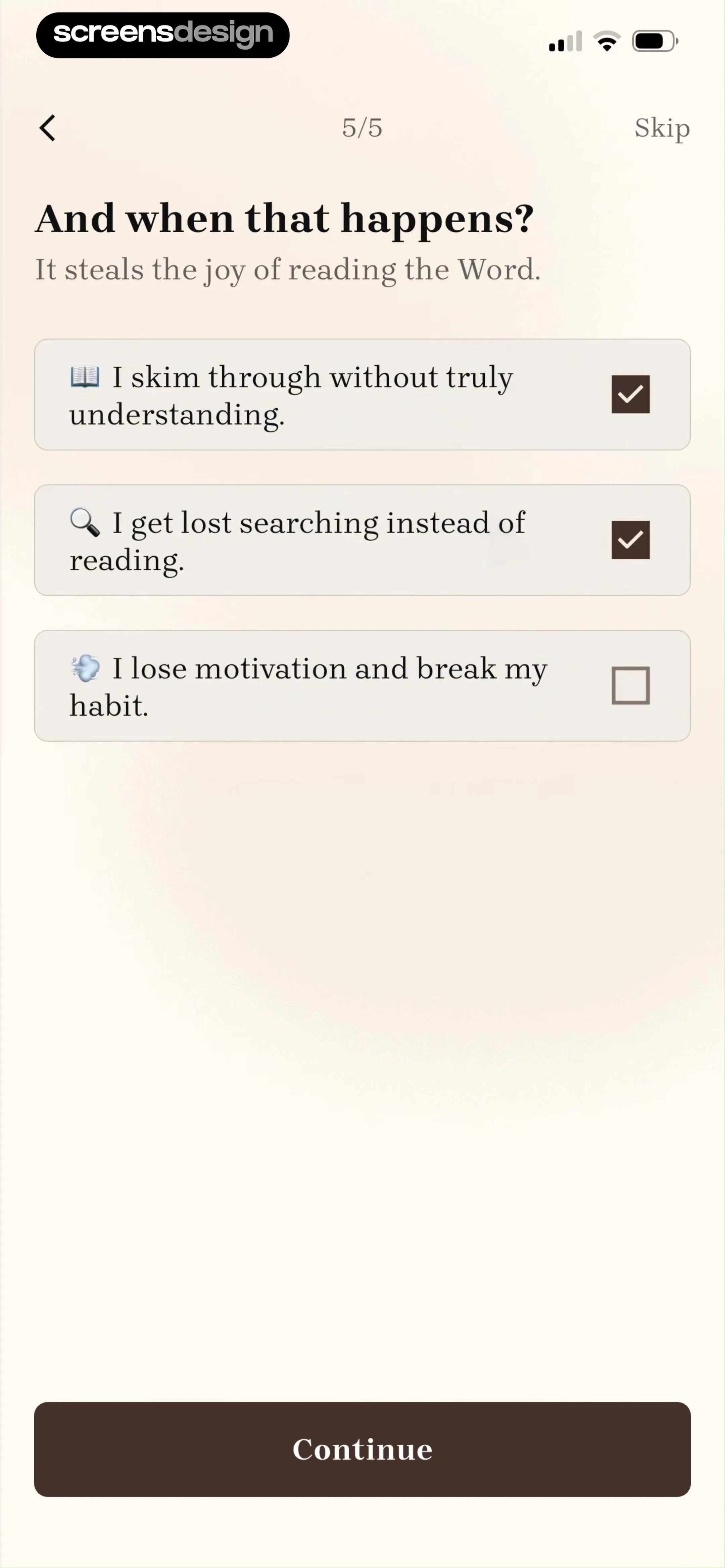 Bible Note: Sermon Notes screen 8