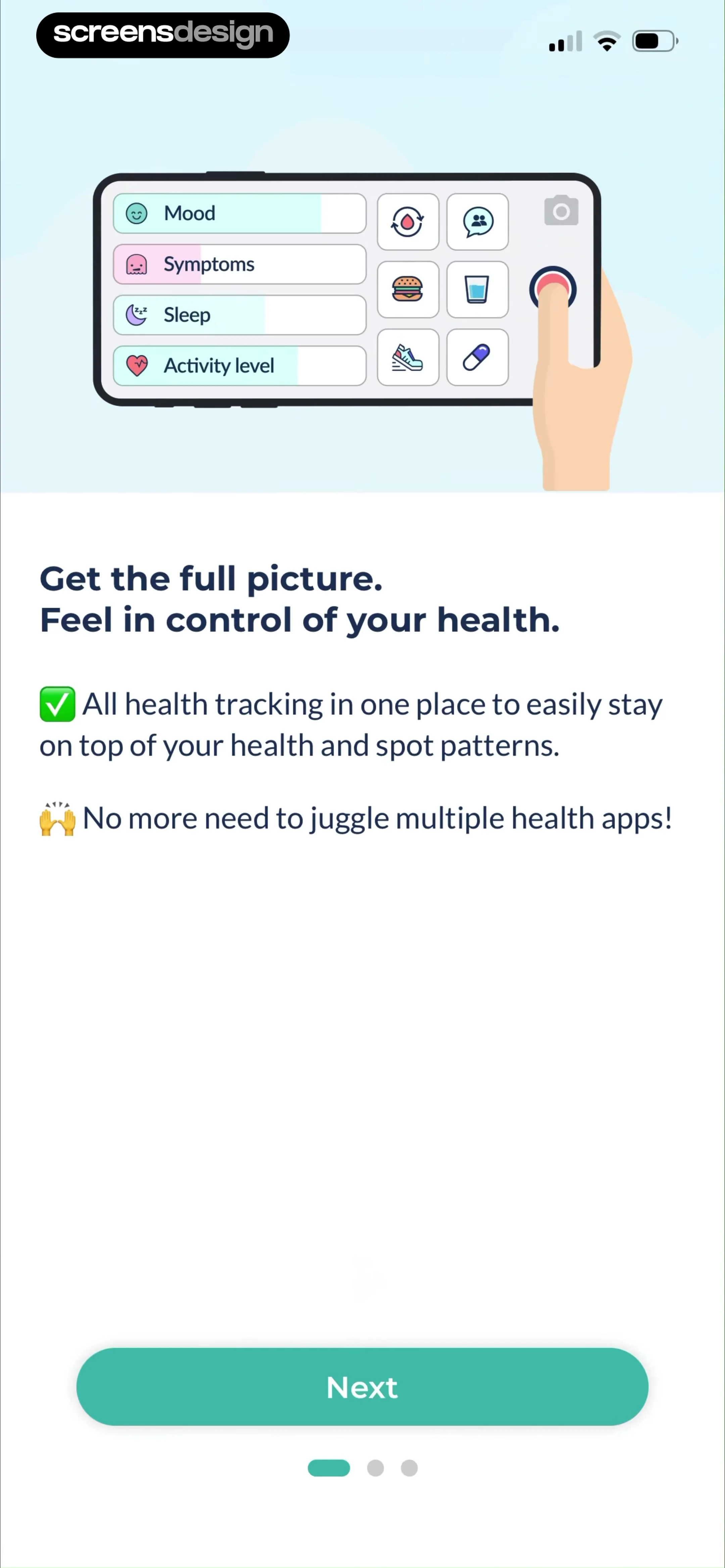 Bearable - Symptom Tracker screen 2