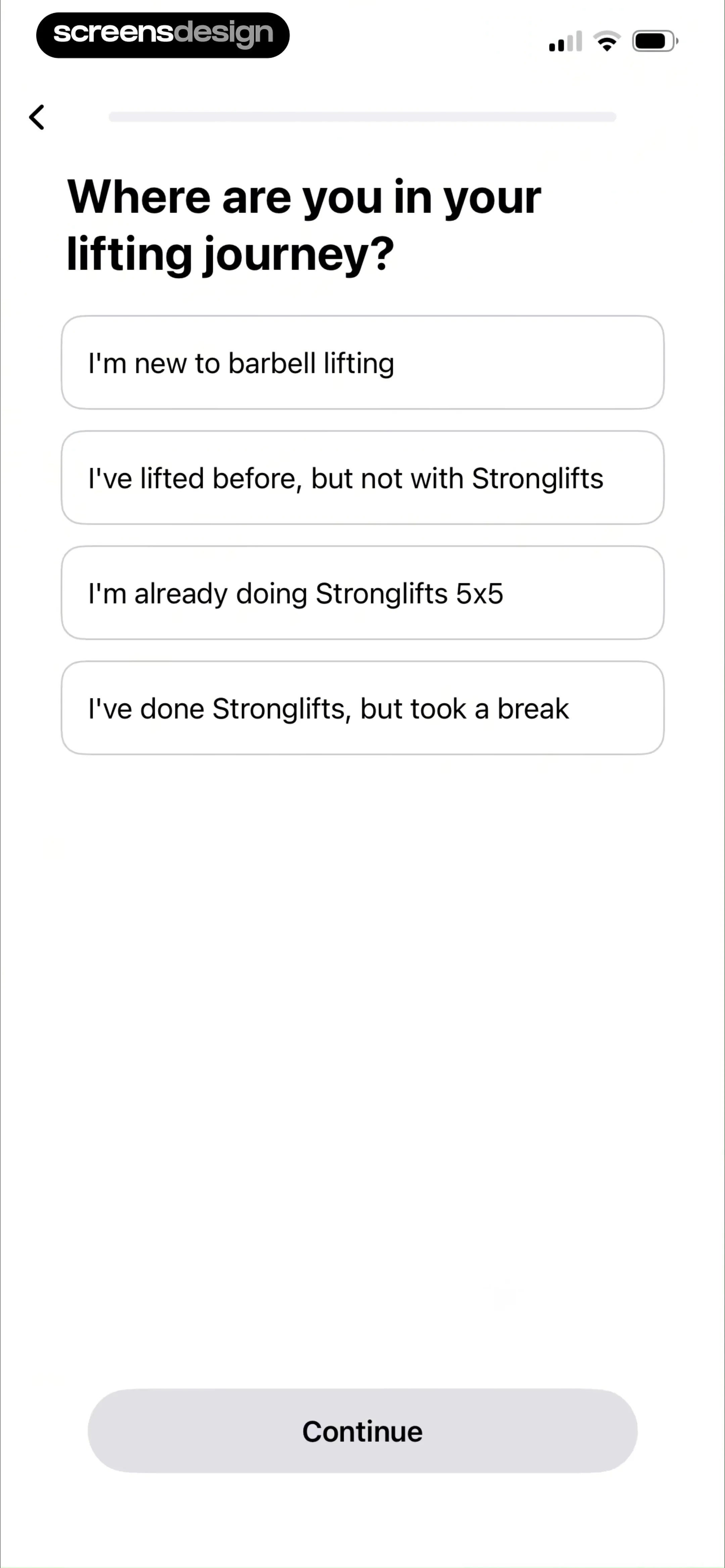 Stronglifts 5x5 Workout Plan screen 3