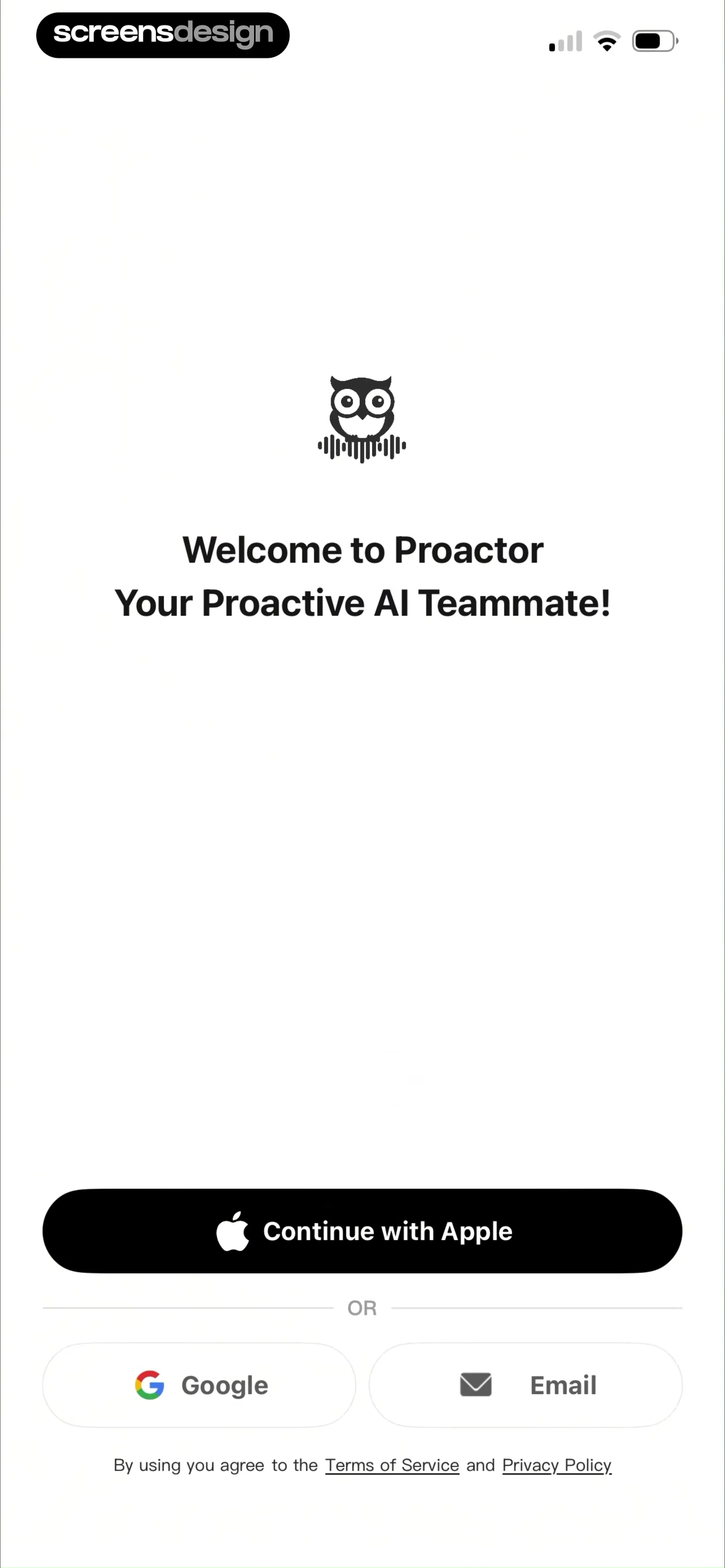Proactor AI – Note Taking screen 3