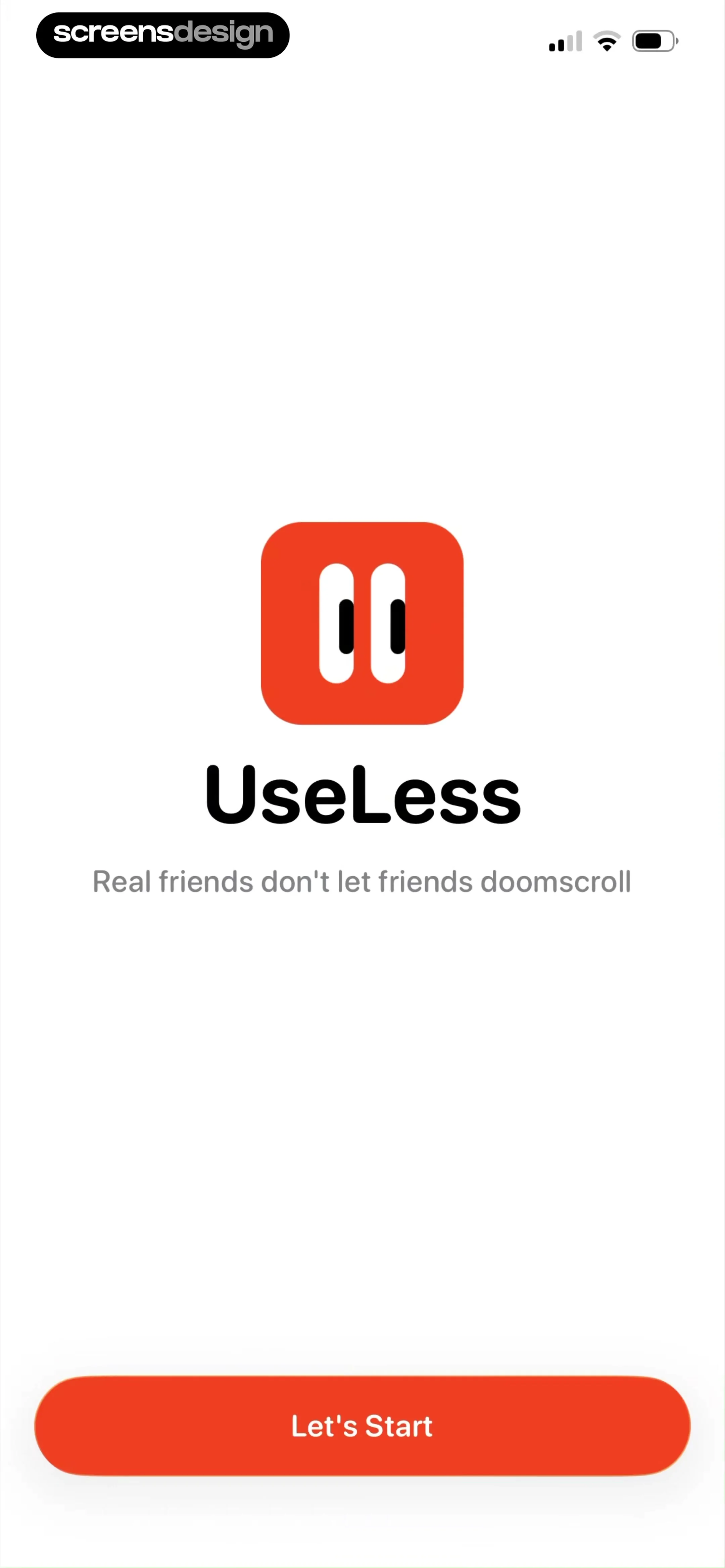 Useless - Screen Time Control screen 1
