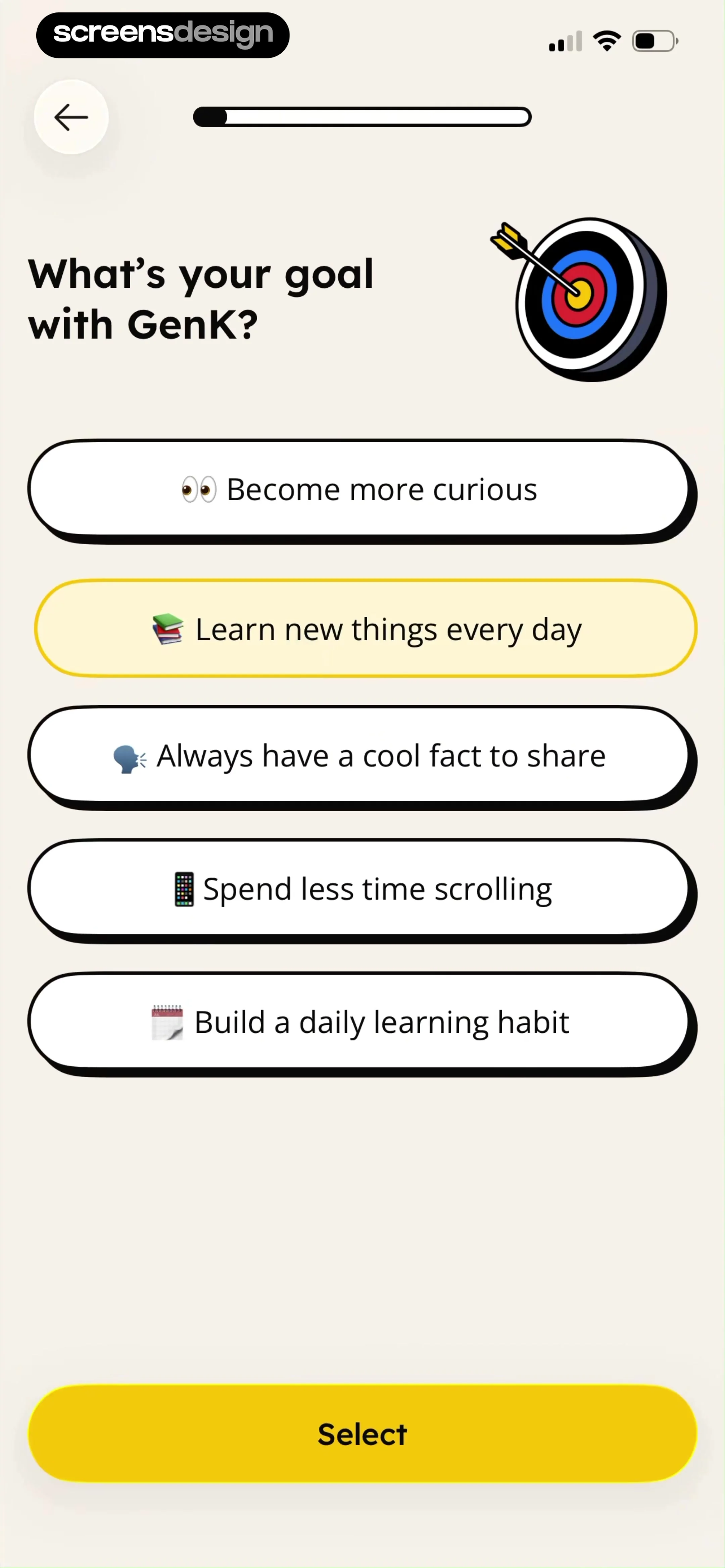 GenK: Daily Learning & Quiz screen 4
