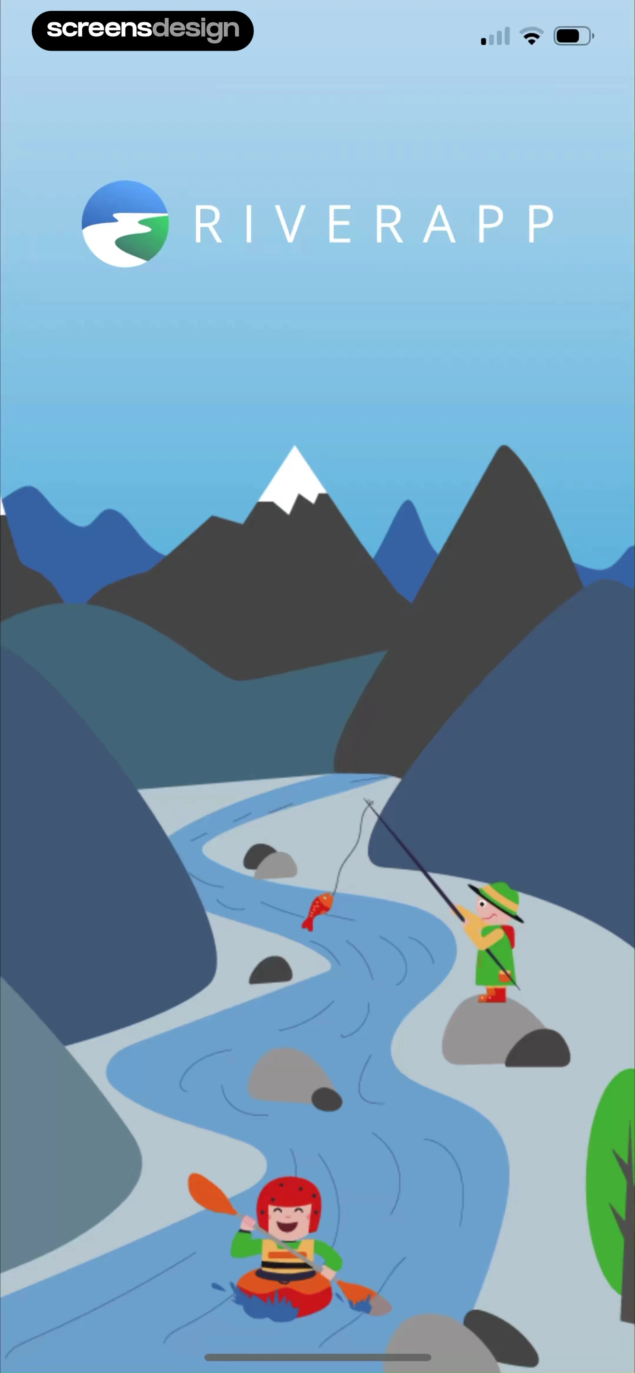 RiverApp - River levels screen 1