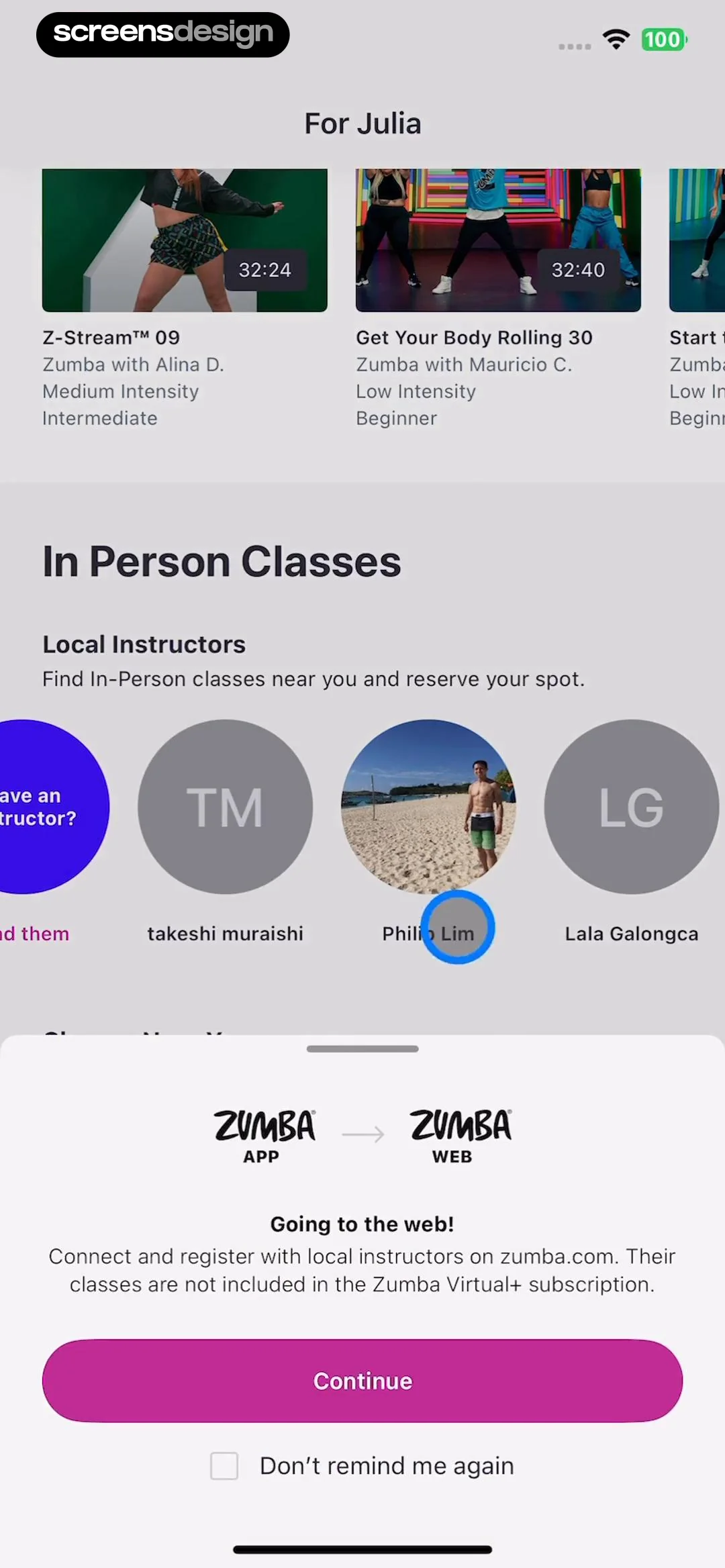 Zumba - Dance Fitness Workout screen 33