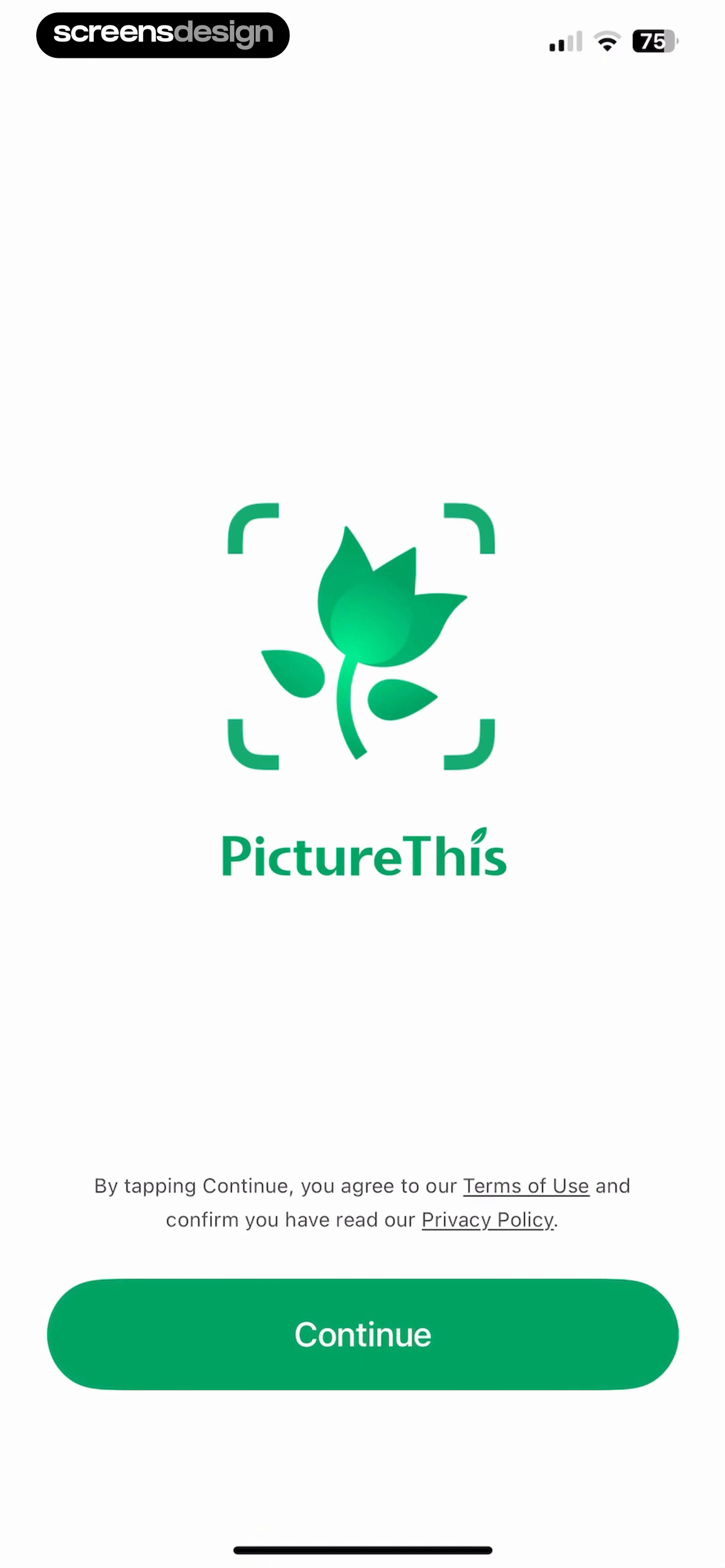 PictureThis - Plant Identifier screen 1