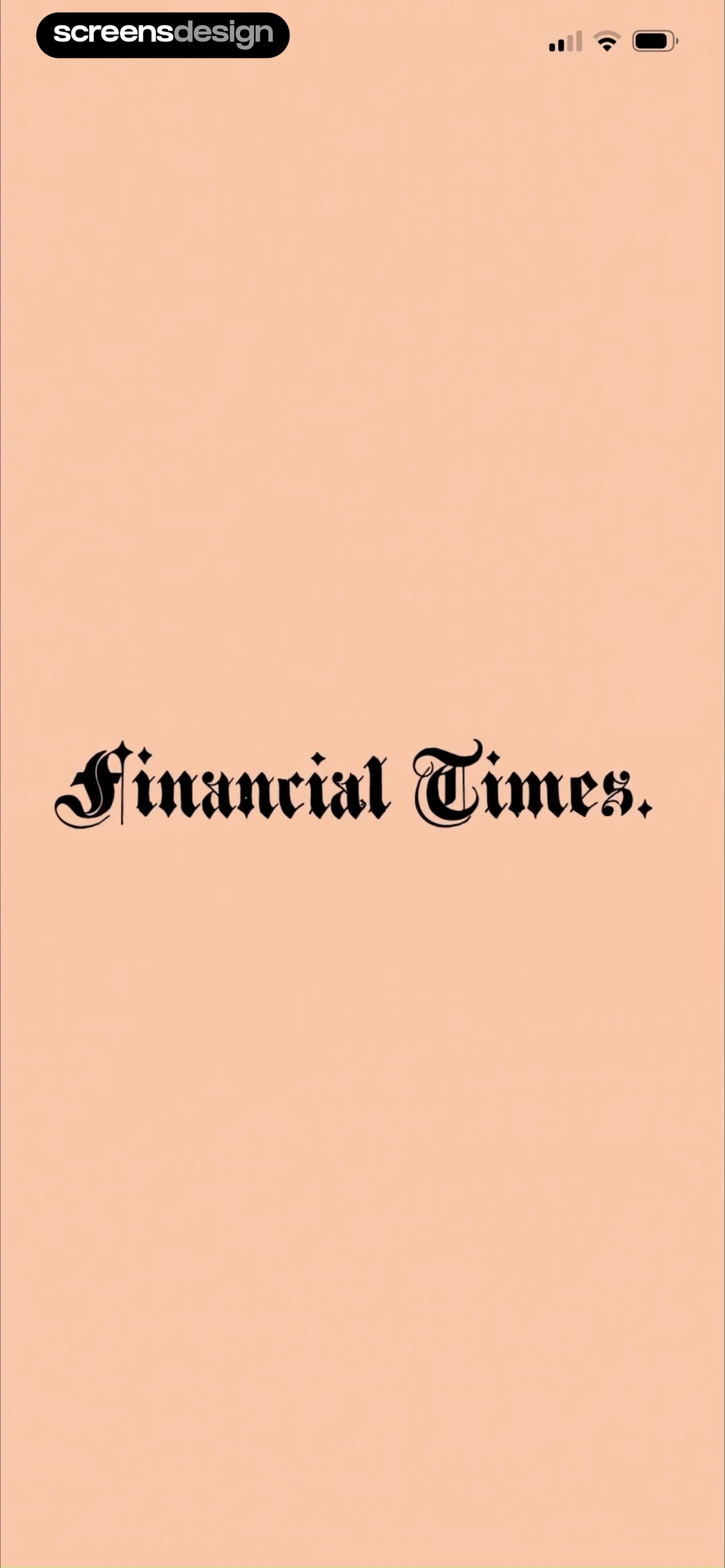 Financial Times: Business News screen 3