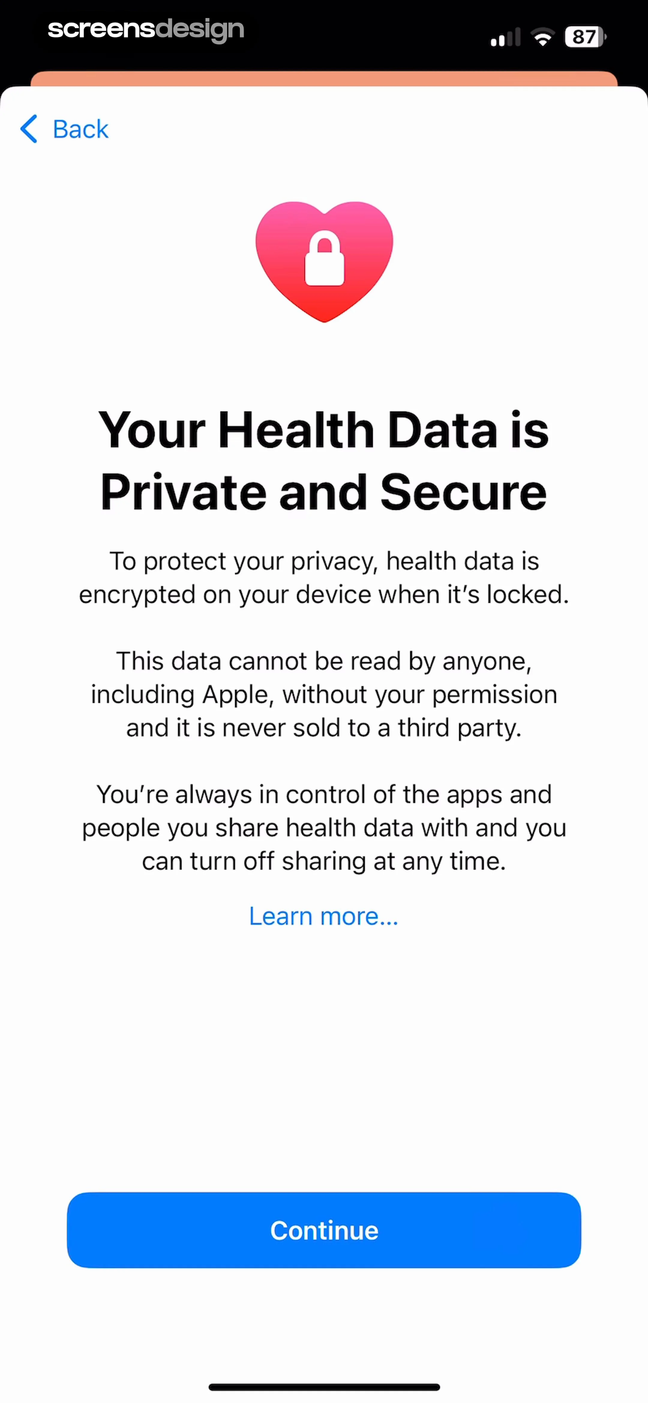 Apple Health screen 3