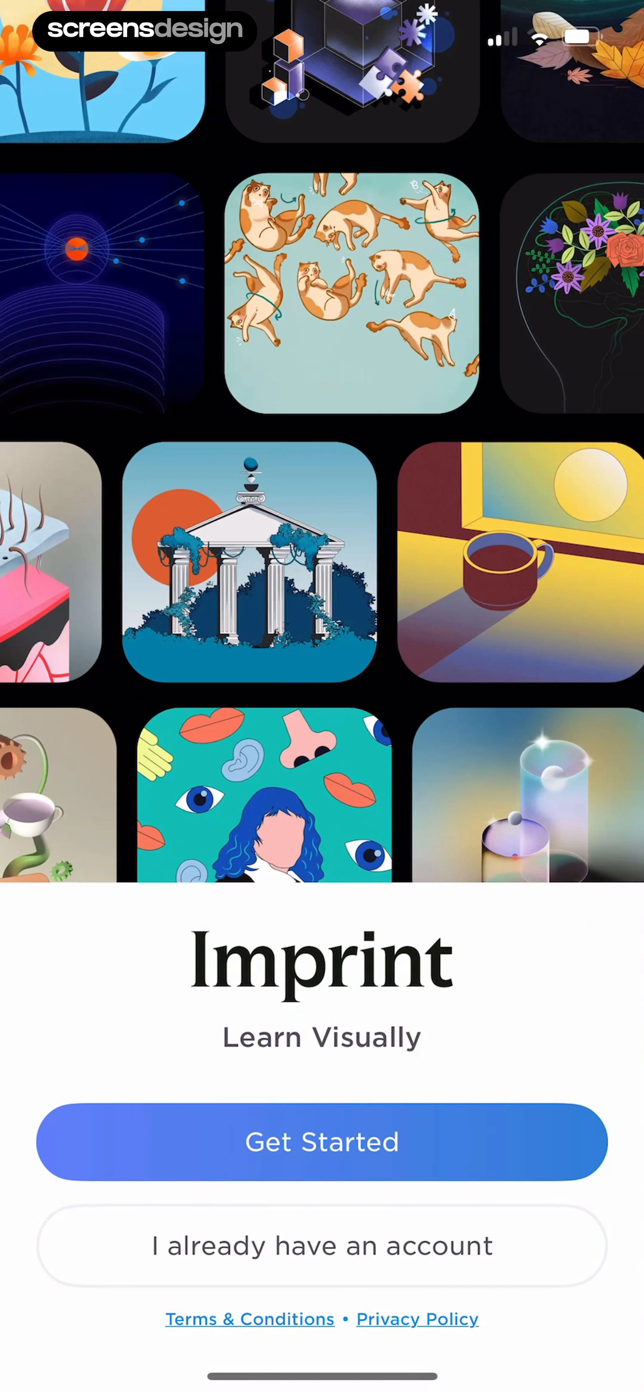 Imprint: Visual Micro Learning screen 2