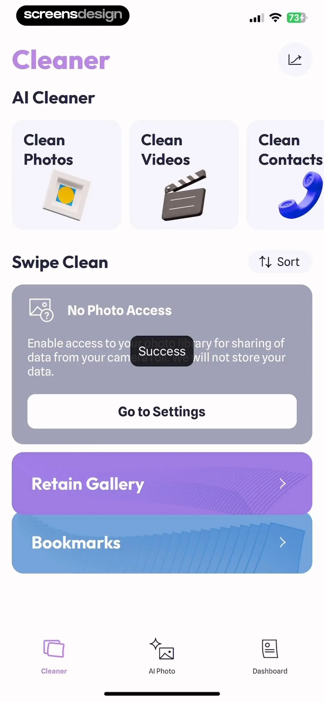 Swipe Cleaner - Clean Storage screen 5