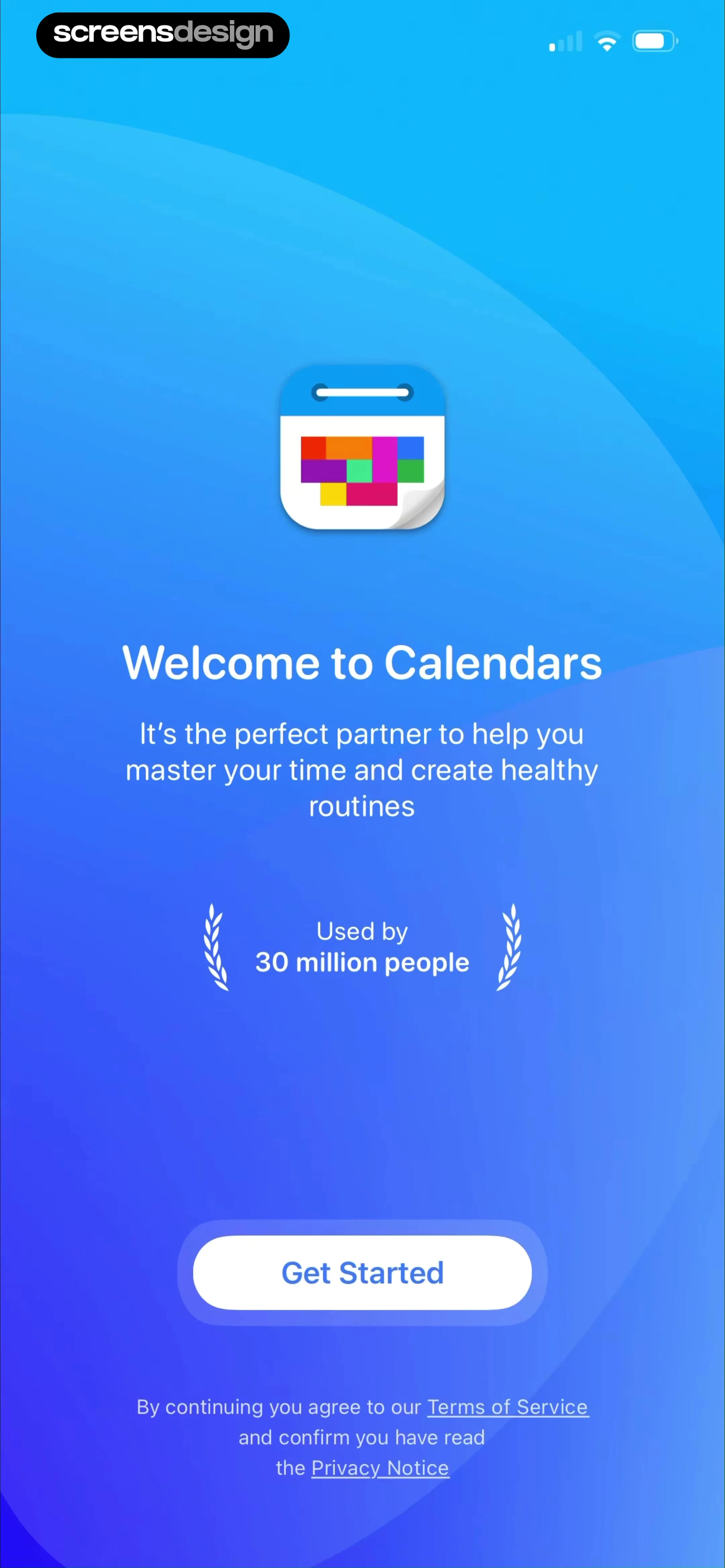 Calendars: Schedule Planner screen 2