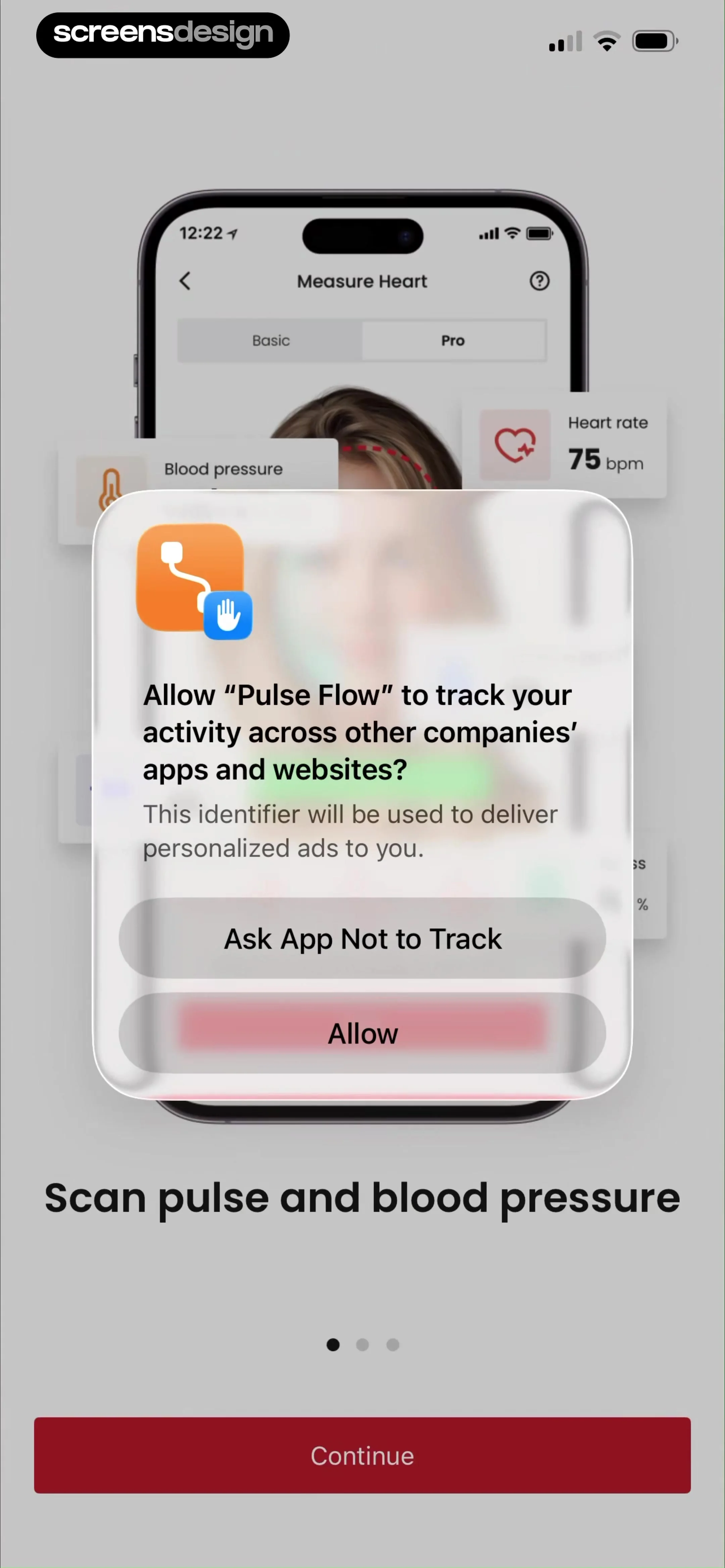 PulseFlow-Heart Rate Monitor screen 2