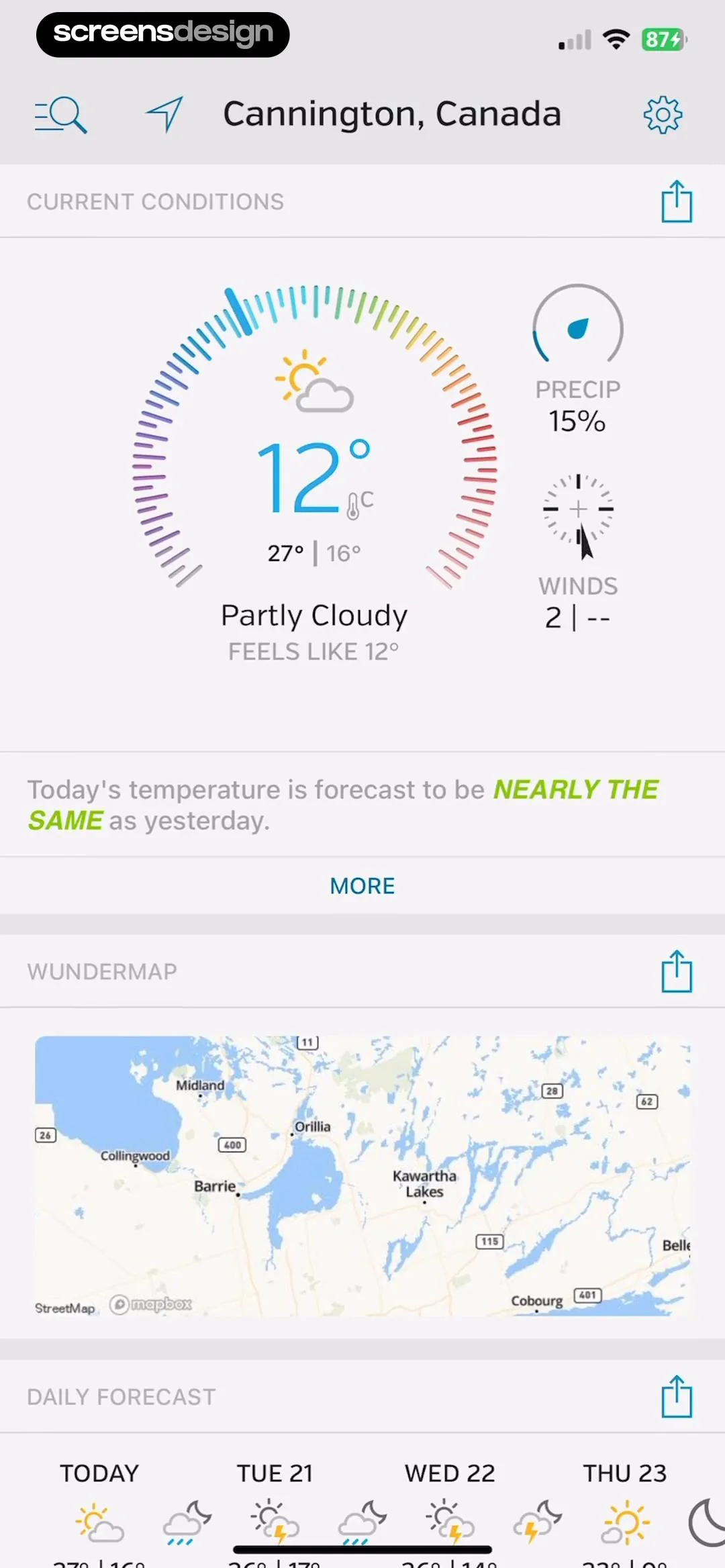 Weather Underground: Local Map screen 6