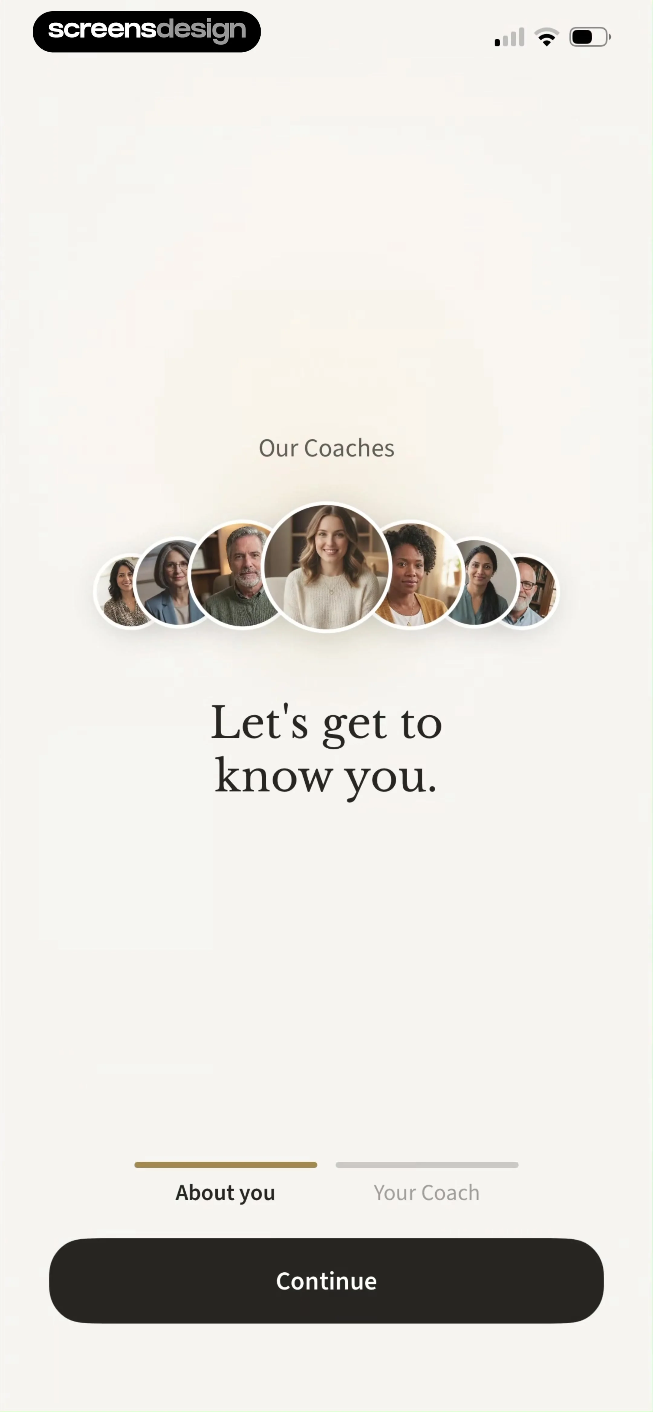 Sonia: AI for Mental Health screen 4