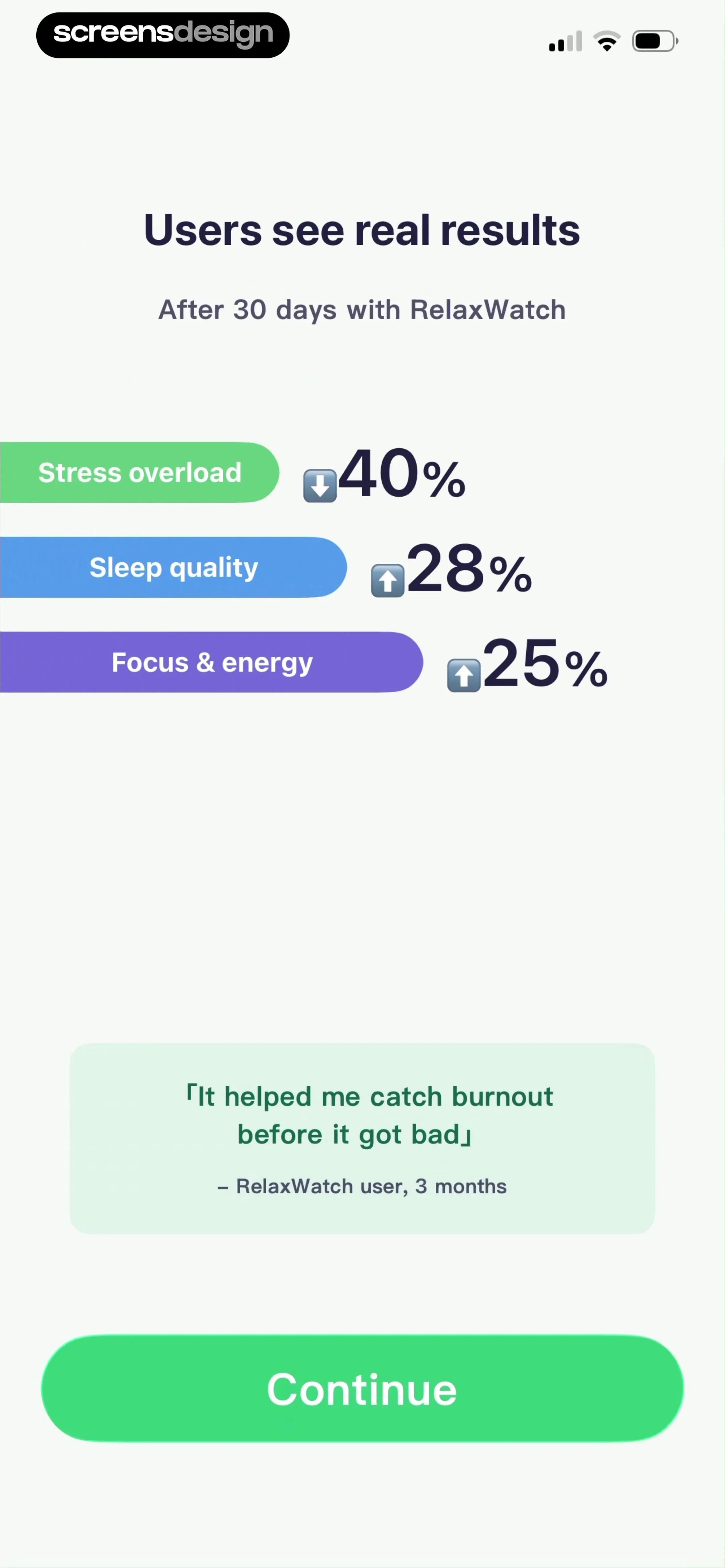 RelaxWatch: Stress&HRV Tracker screen 5