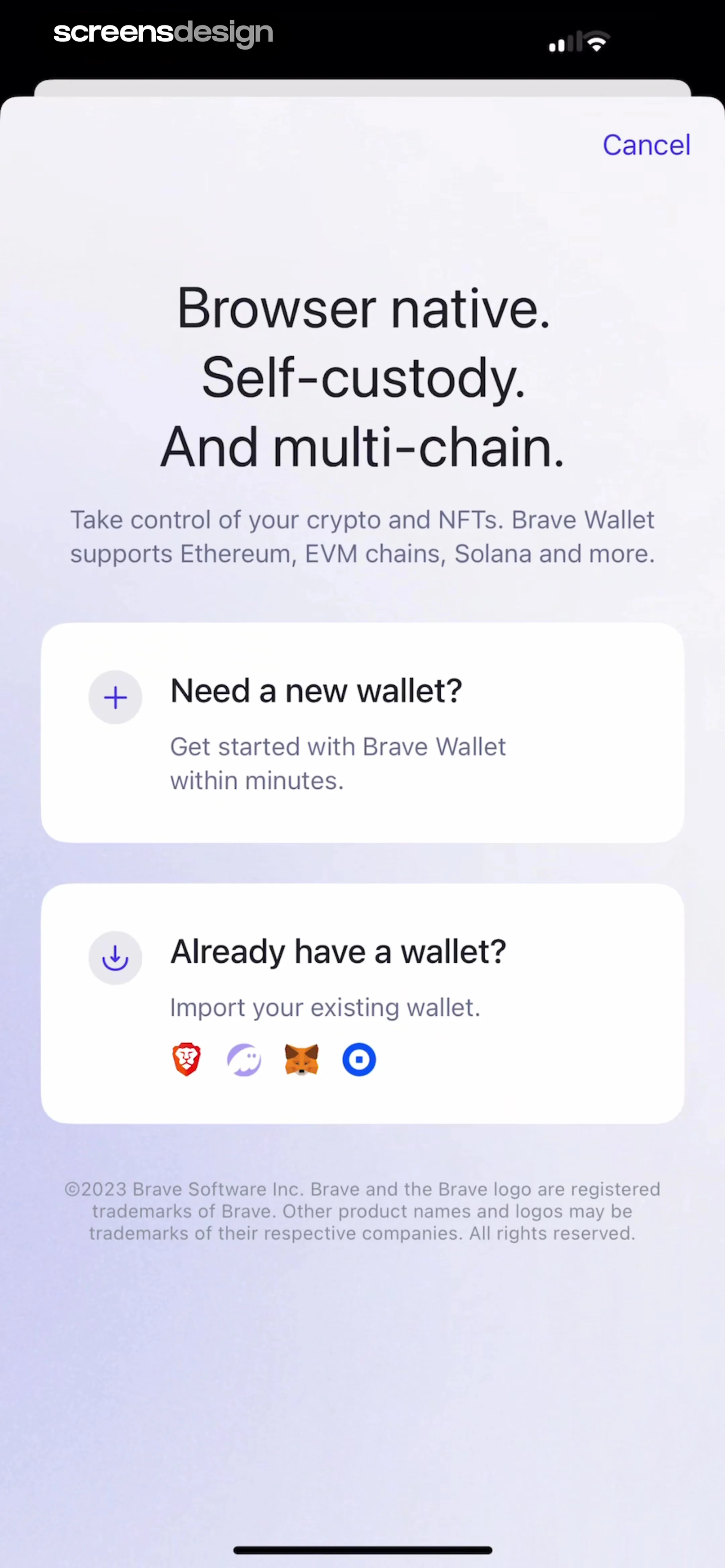 Brave Browser & Search Engine | ScreensDesign