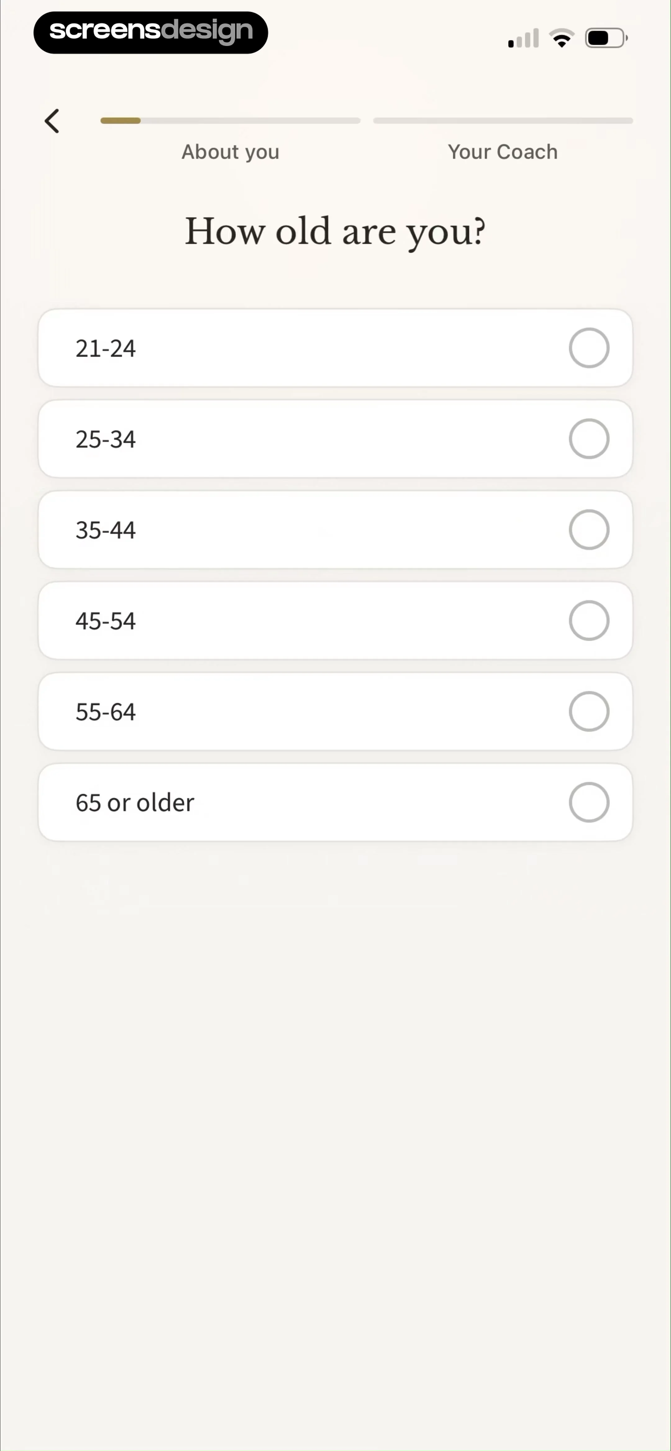 Sonia: AI for Mental Health screen 6