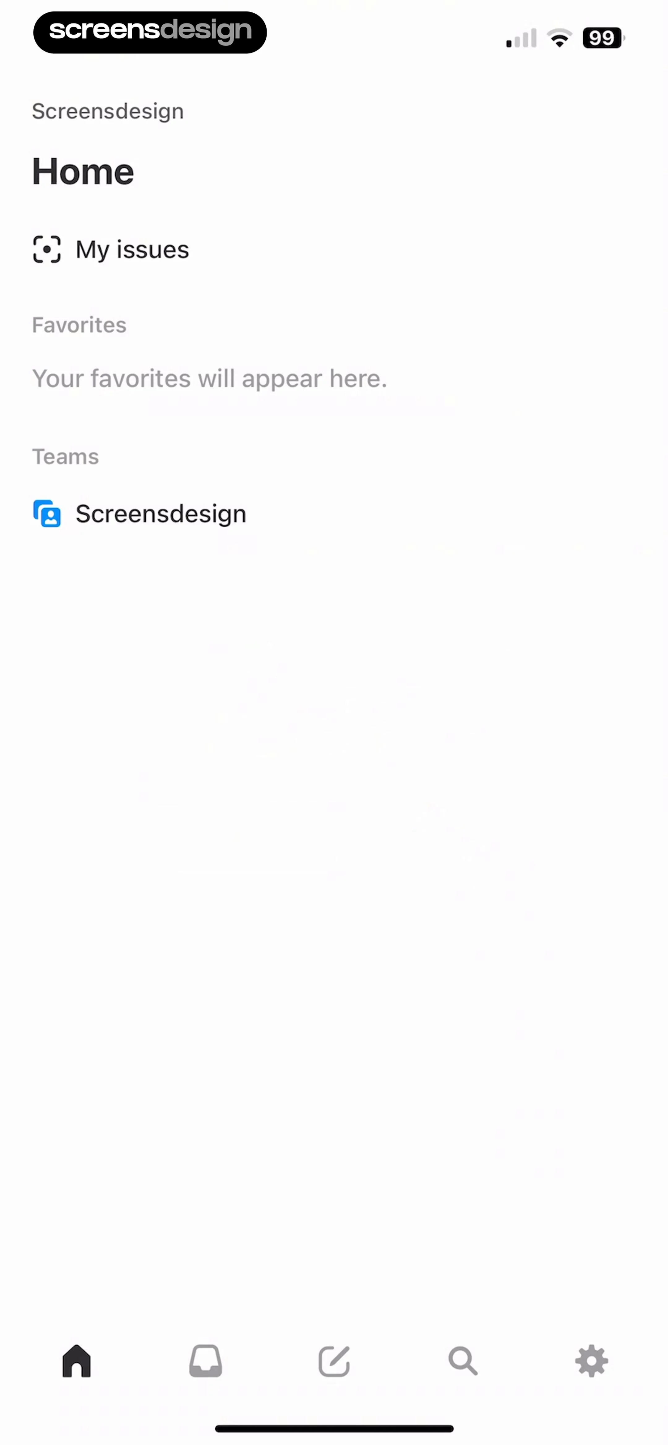 Linear Mobile screen 7
