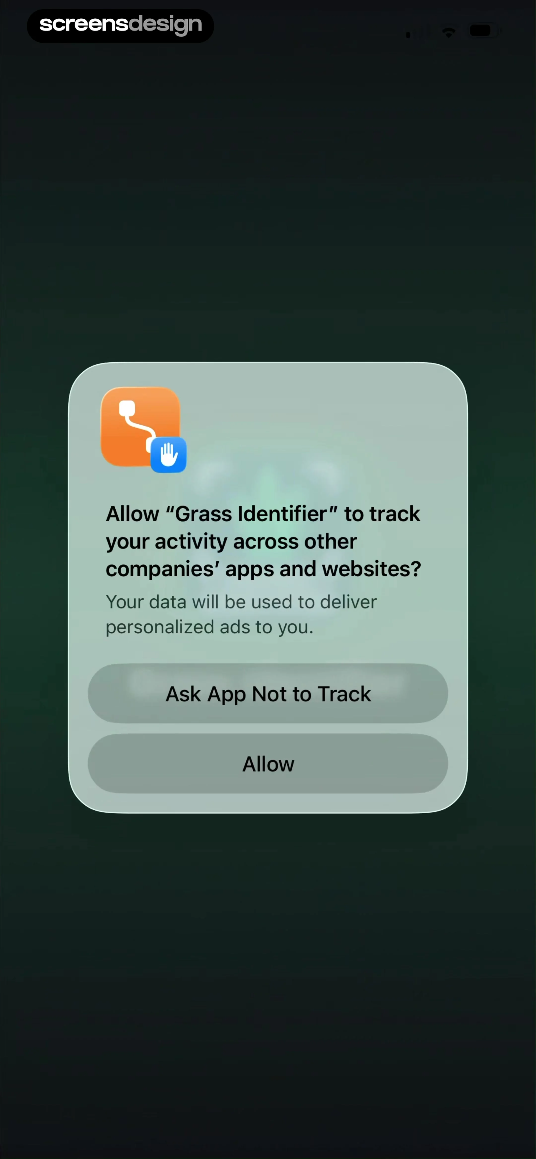 Grass Identifier: AI Scan screen 3
