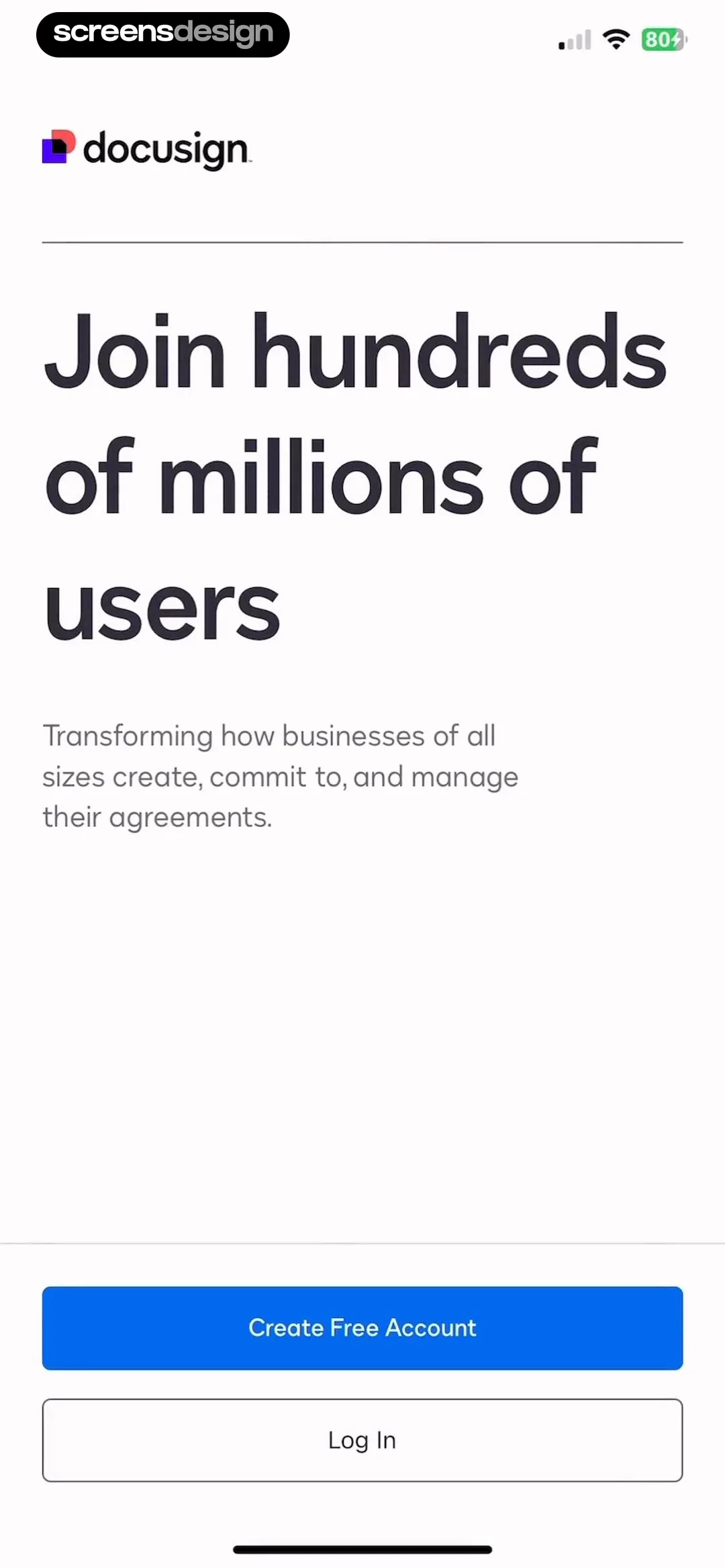 Docusign - Upload & Sign Docs screen 2