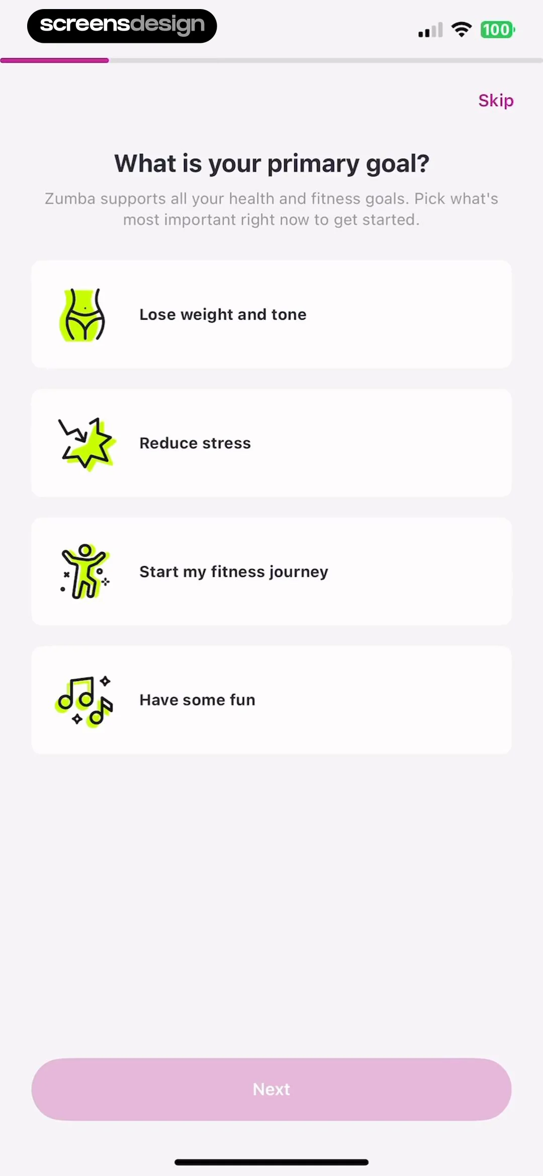 Zumba - Dance Fitness Workout replay screen