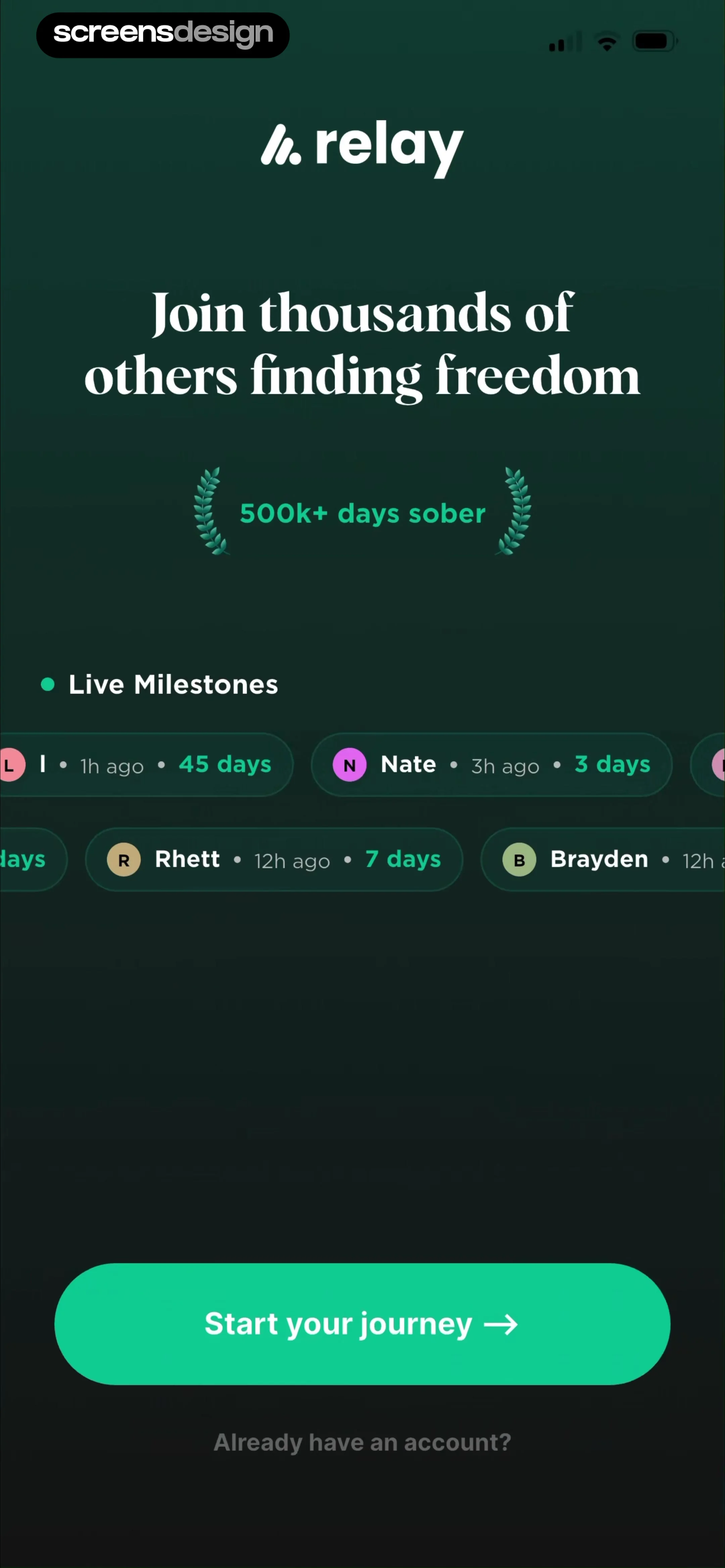 Relay: Quit Lust & Addiction screen 2