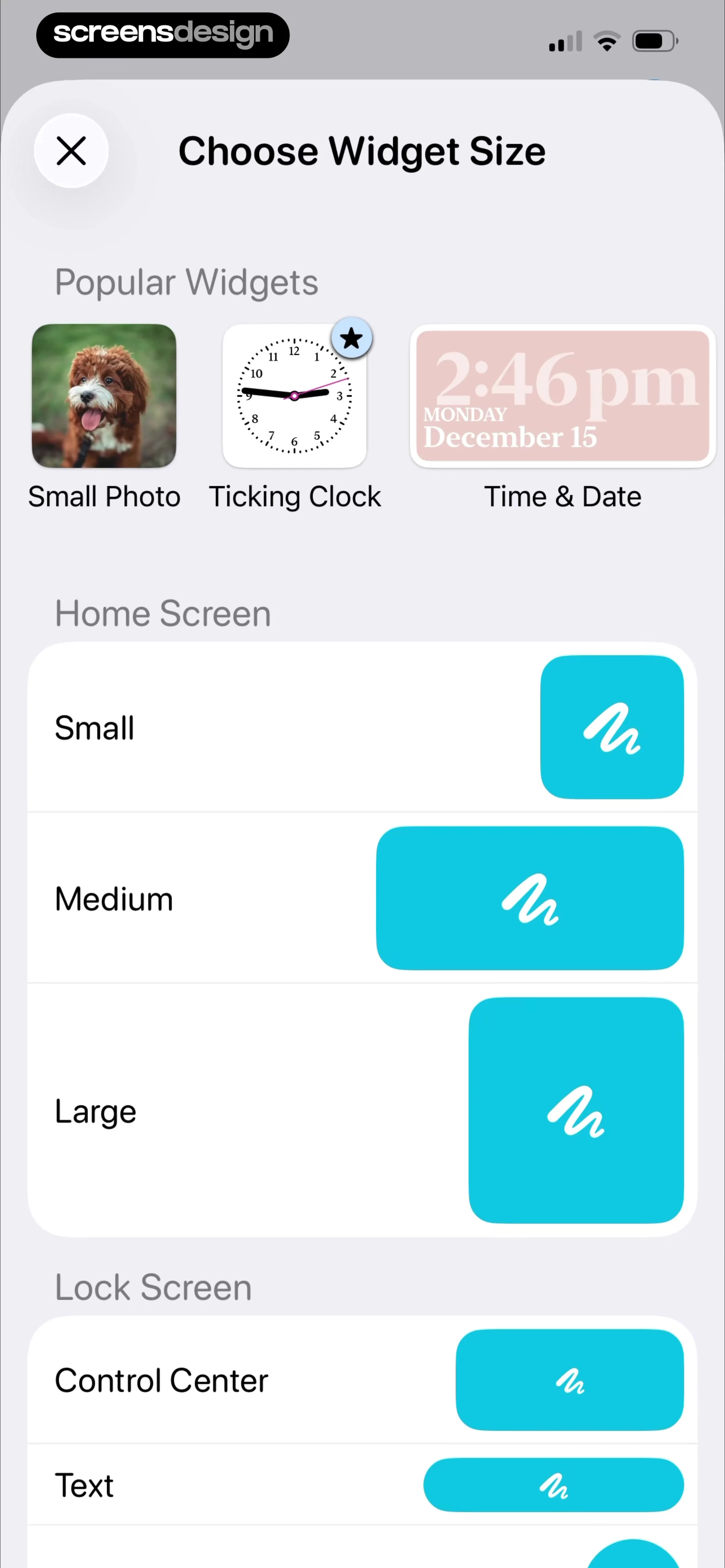 Widgetsmith screen 2