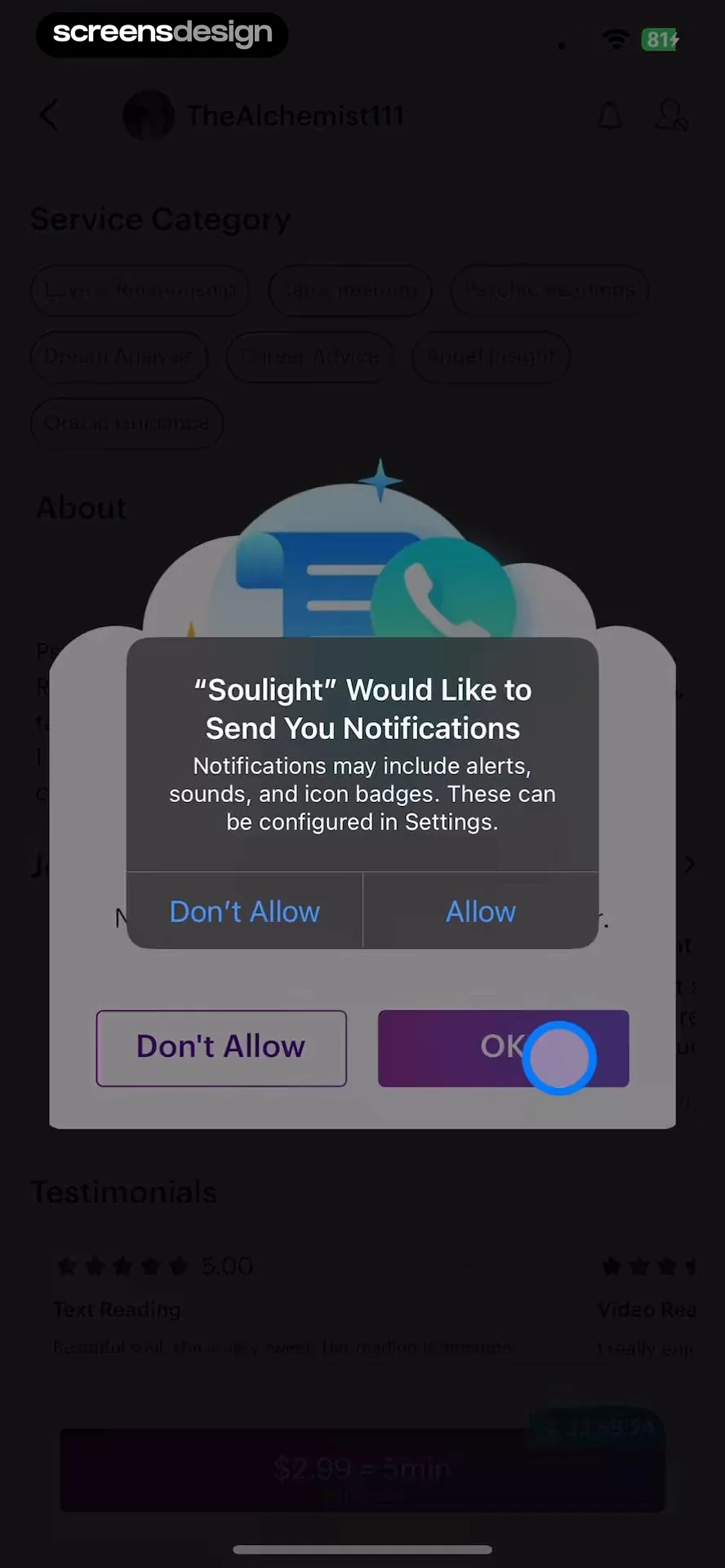 Soulight-Online Psychic Advice screen 7