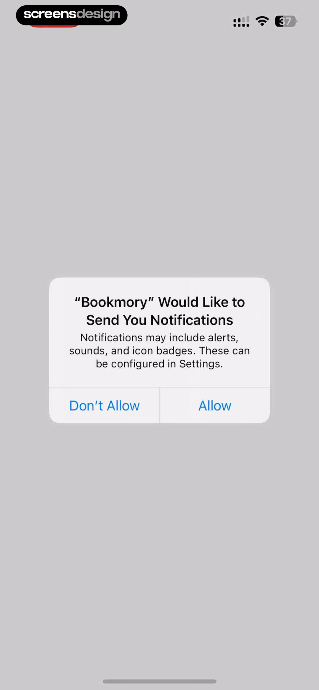 Bookmory - reading tracker screen 1