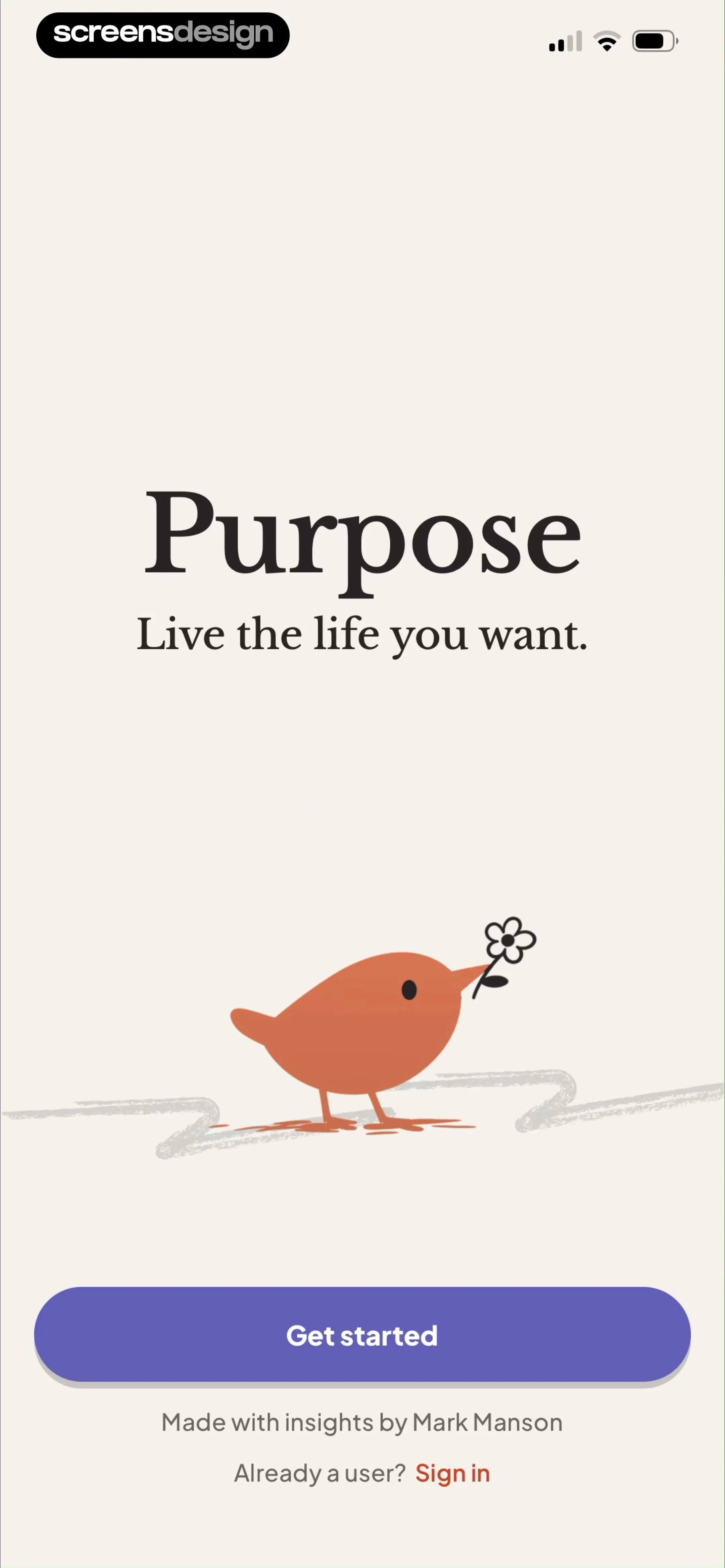 Purpose: AI Mentor & Coach screen 3