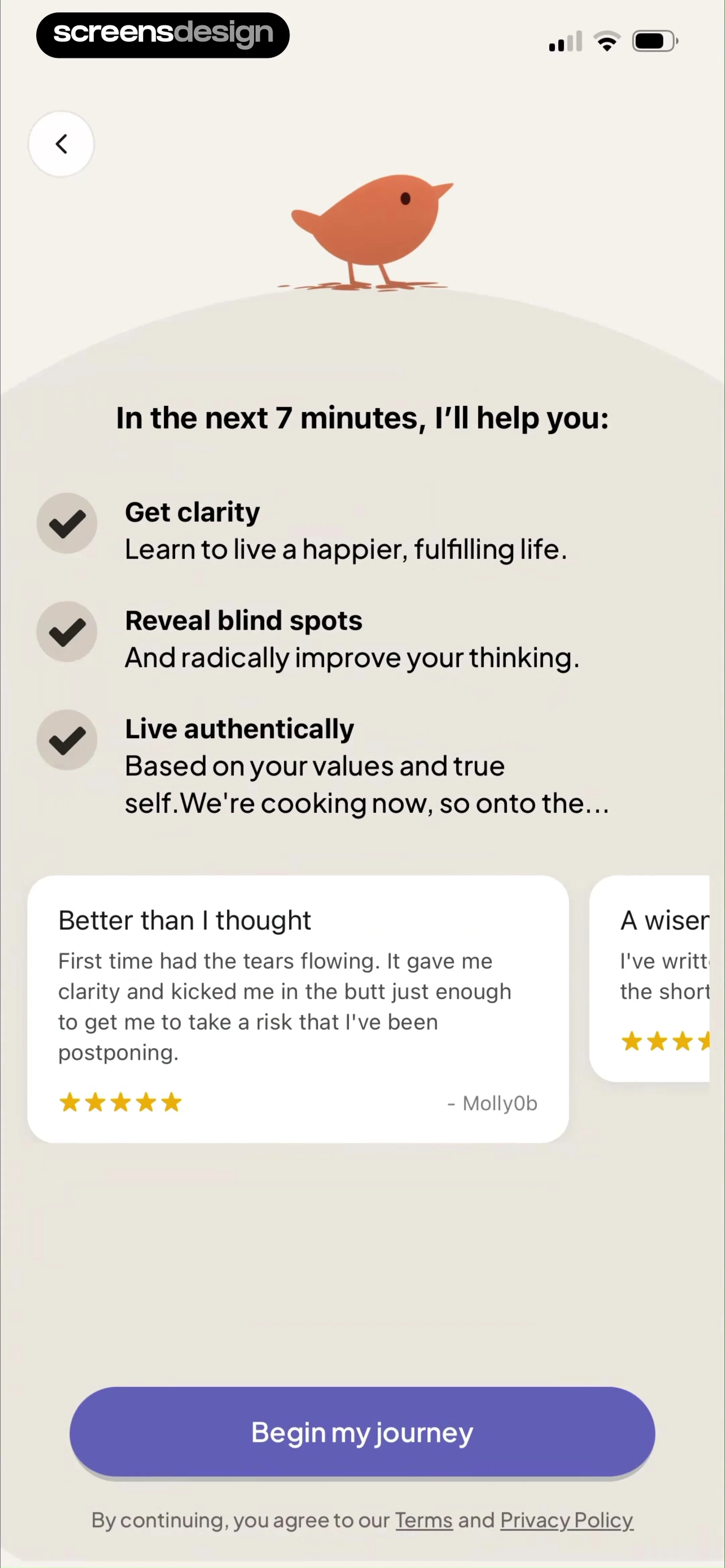 Purpose: AI Mentor & Coach screen 6