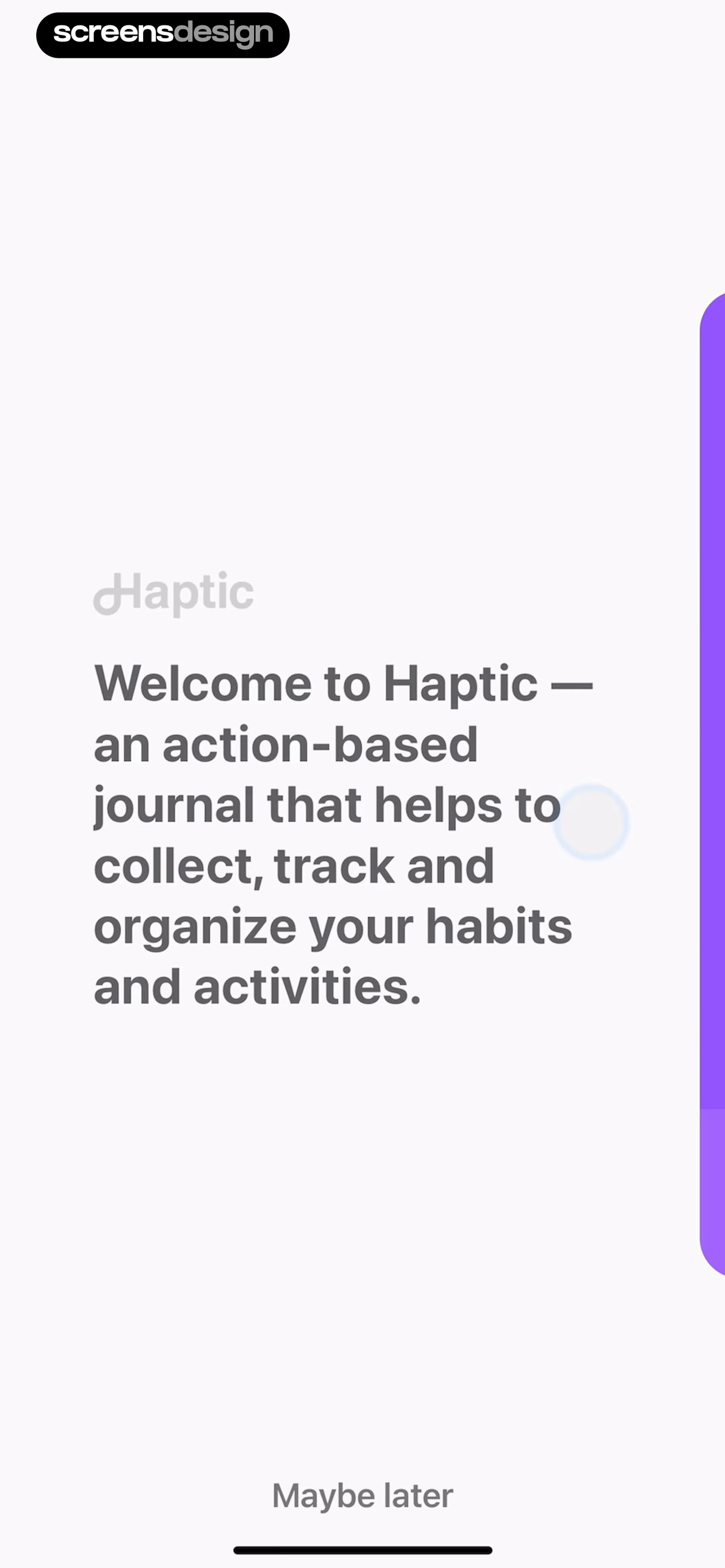 Haptic: Daily Habit Tracker screen 1