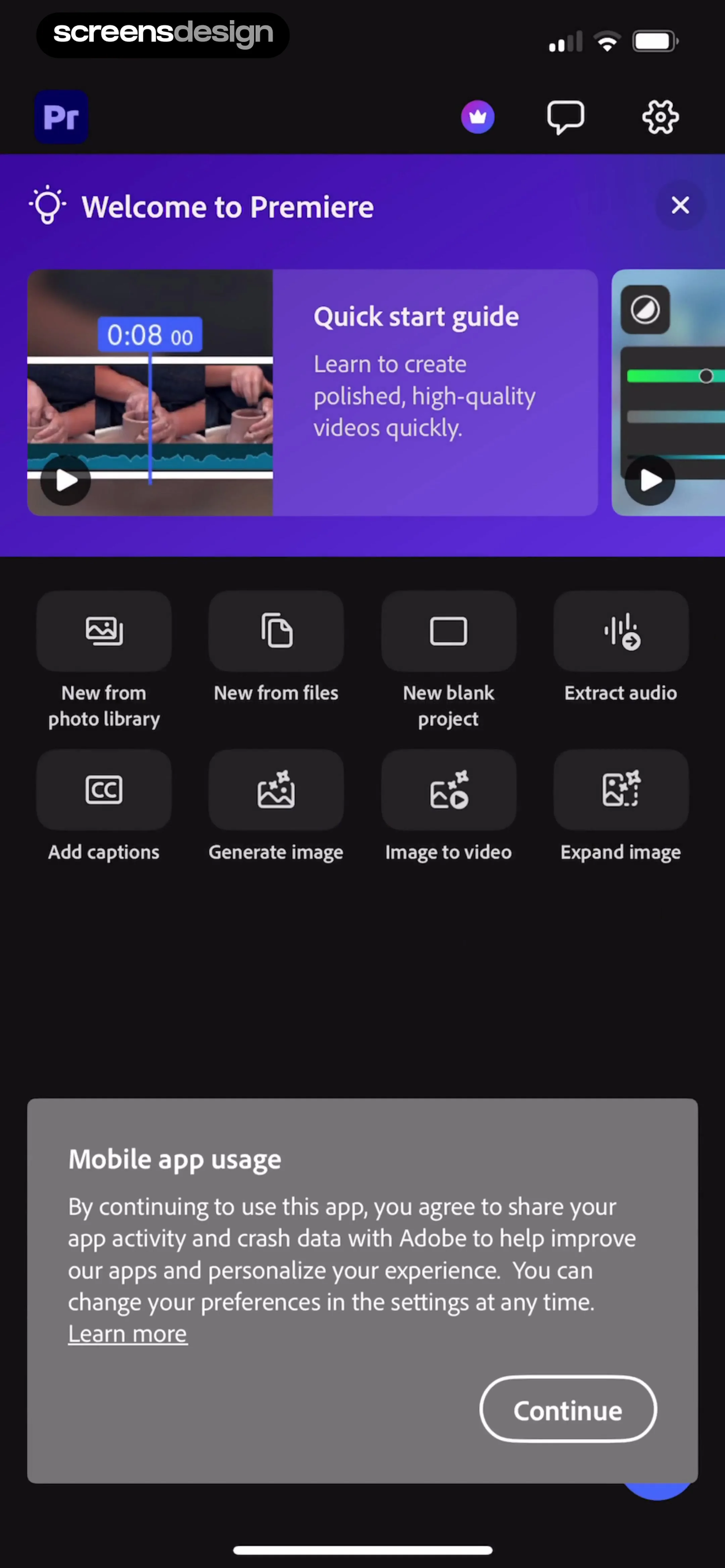 Adobe Premiere AI Video Editor screen 2