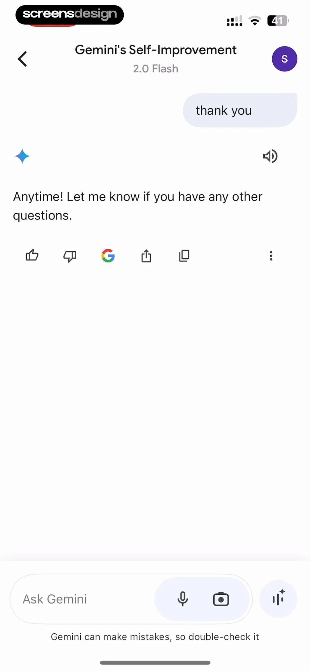 Google Gemini screen 46
